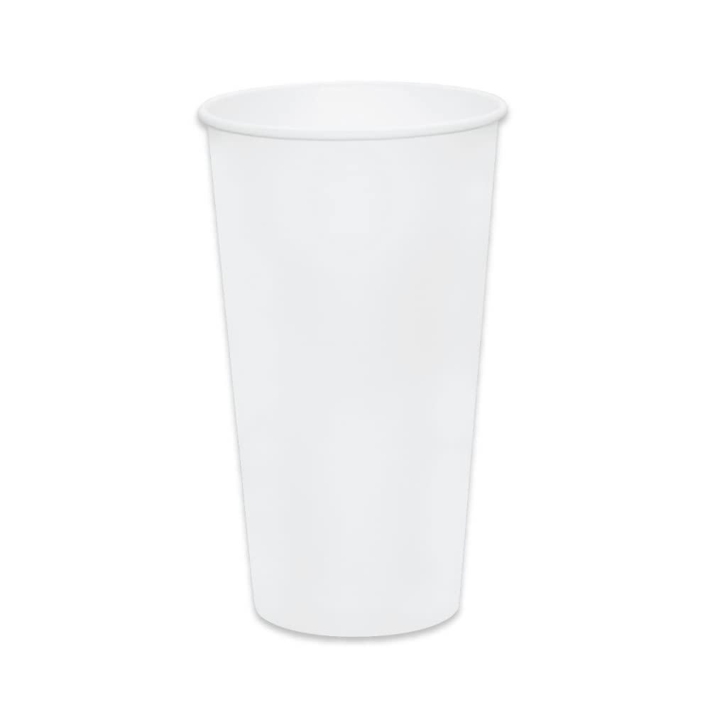 SIPTOWN QUALITY DISPOSABLE TABLEWEAR Paper Cold Cups for Juice & Soda 32 oz Made in USA | Food-Grade Bulk 500 Count Cups for Restaurants | 32 Ounce Recyclable Disposable White Cups for Cold Fountain Drinks & Smoothies