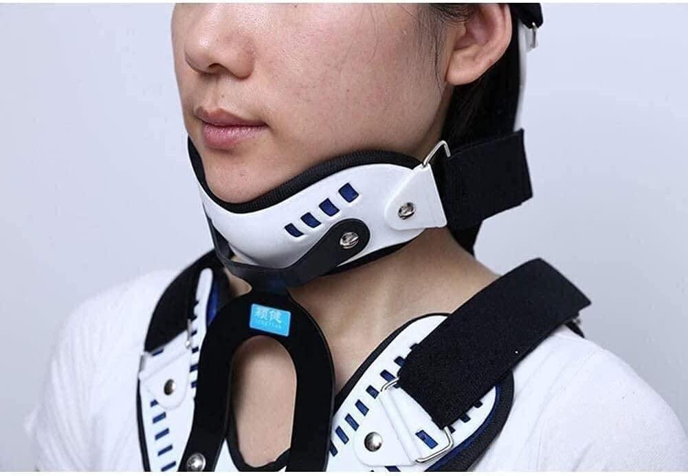 JLASDR JLASDR Neck Support Protection Neck Brace Collar Portable Neck Brace|Breathable Cervical Traction Devices|Relieves Neck Pain and Spine Pressure,for Office Workers, Students, Drivers