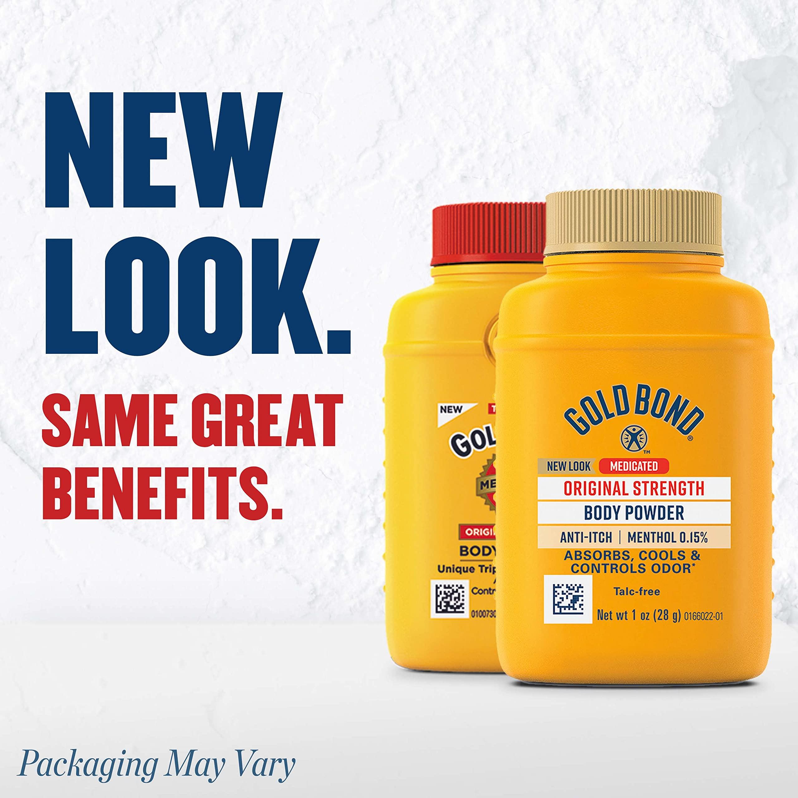 Gold Bond Gold Bond Medicated Original Strength Body Powder, 1 oz., Talc-Free, Anti-Itch, Absorbs & Cools