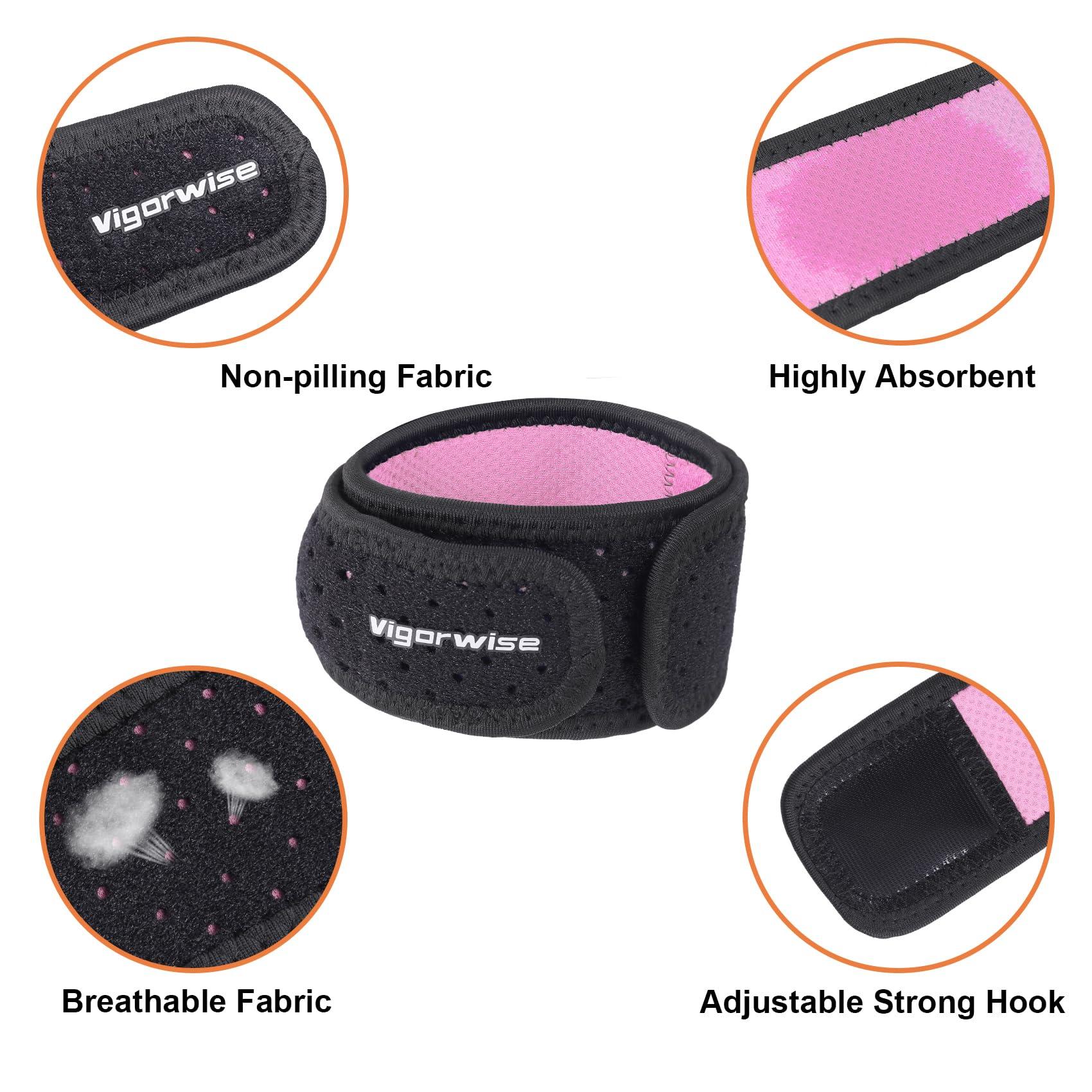 Vigorwise Vigorwise Achilles Tendonitis Brace, 1Pcs Adjustable Achilles Ankle Strap for Women, Pink Ankle Brace with Silicone Pad for Achilles Pain, Running, Cycling, Hiking, Sports
