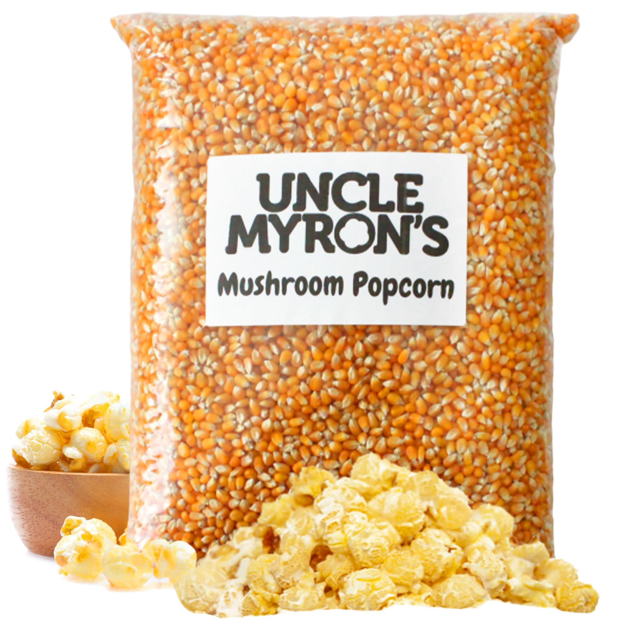 Uncle Myron\'s Uncle Myrons Mushroom Popcorn Kernels for Popping 10 lb Bag Non-GMO, No Gluten, Popcorn for Popcorn Machine Delicious and Crunchy Popping Corn, Popcorn for Movie, Snacking (10 LB (2 PACK))