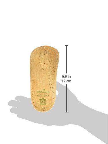 pedag Pedag Holiday | 3/4 Length Sheepskin Orthotic Inserts | Handmade in Germany | Arch Support | Metatarsal Pad | Heel Cushion | Fits Low Profile Tight Shoes | Tan | 1 Pair | US Women 10 / EU 40 US Men 7