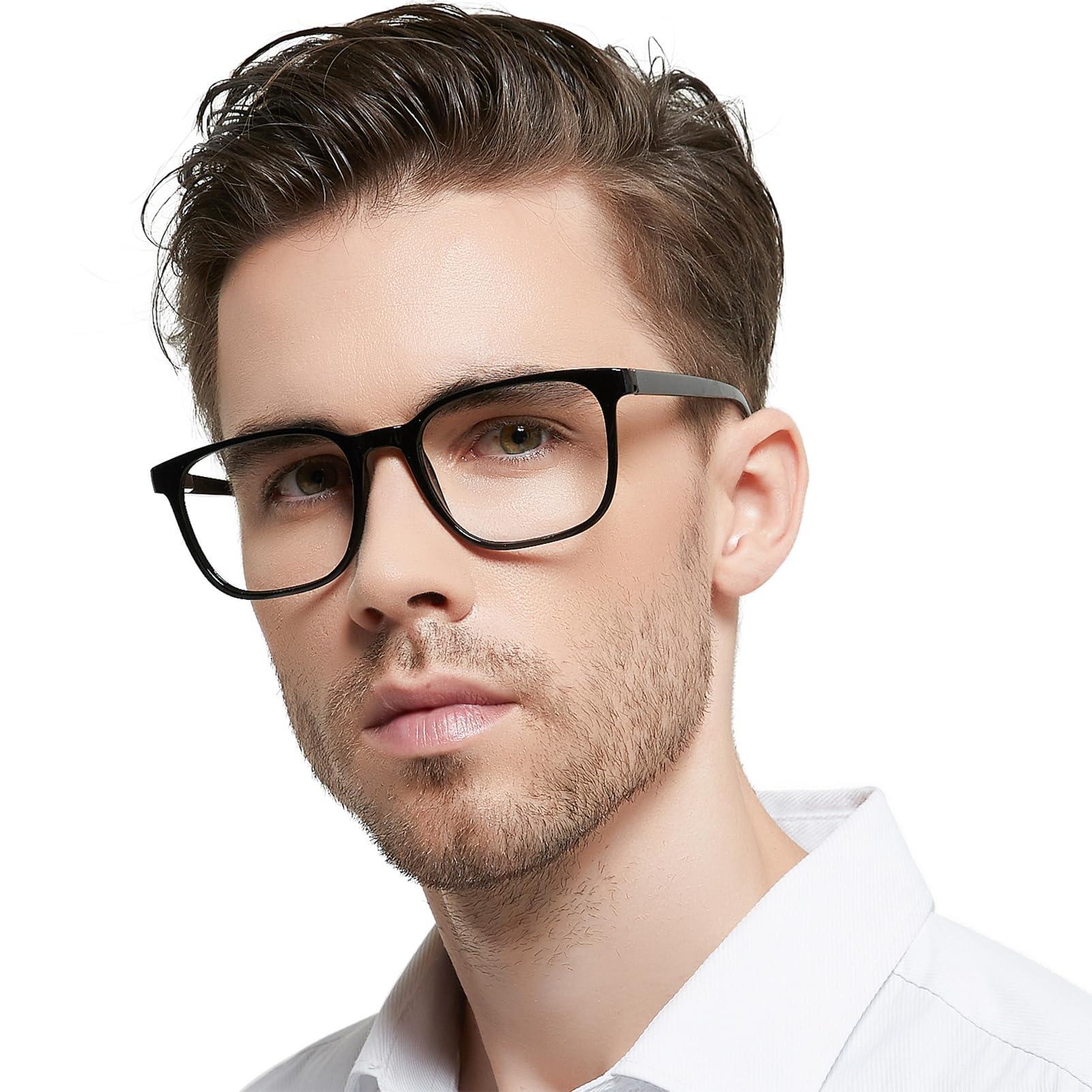 OCCI CHIARI OCCI CHIARI XL Reading Glasses Men Large head Comfortable Readers 1.0 1.25 1.5 1.75 2.0 2.25 2.5 2.75 3.0 3.5 4.0 5.0 6.0(3.5x Black)
