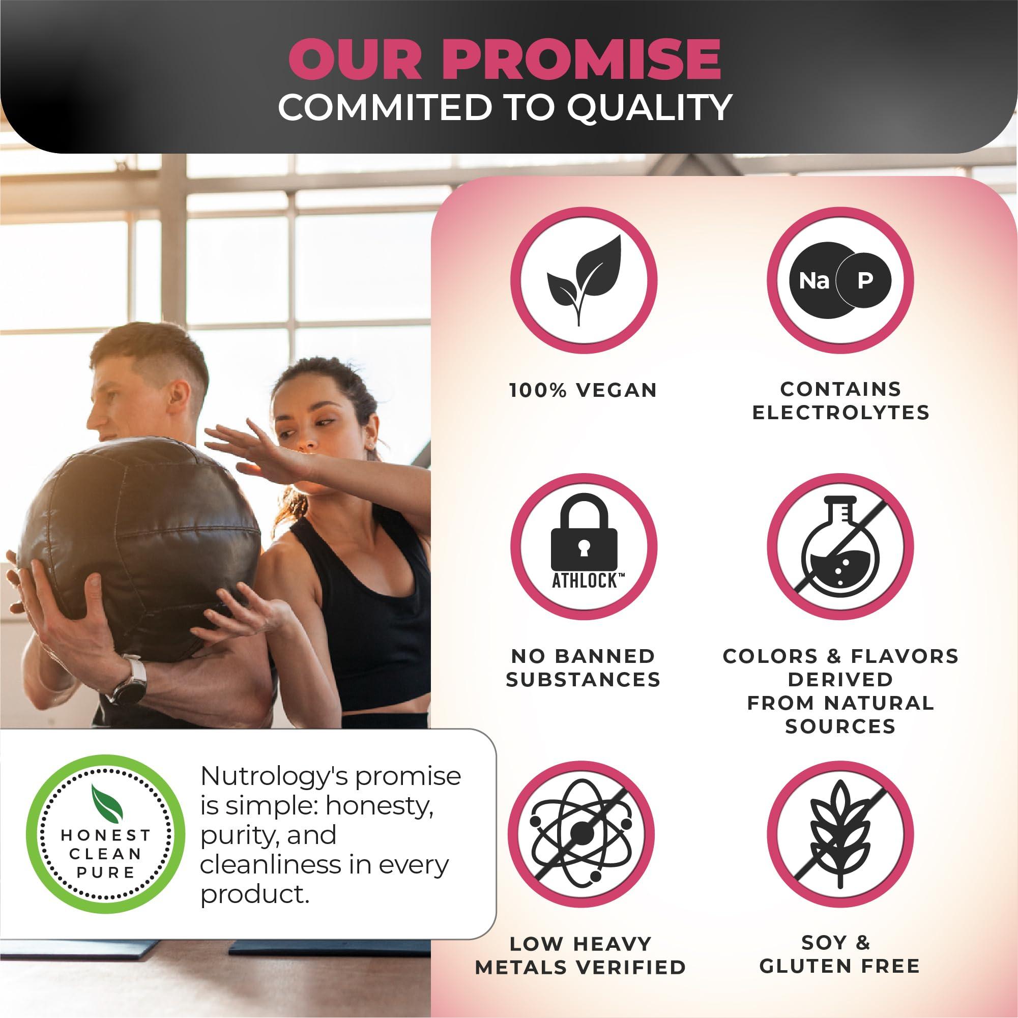 Nutrology Nutrology Beet Natural O2, Pre Workout Powder, Energy, Endurance & Nitric Oxide Booster with Beet Powder, Yerba Mate, Adaptogens & Electrolytes, Vegan Pre Workout, Passion Fruit Flavor, 30 Servings