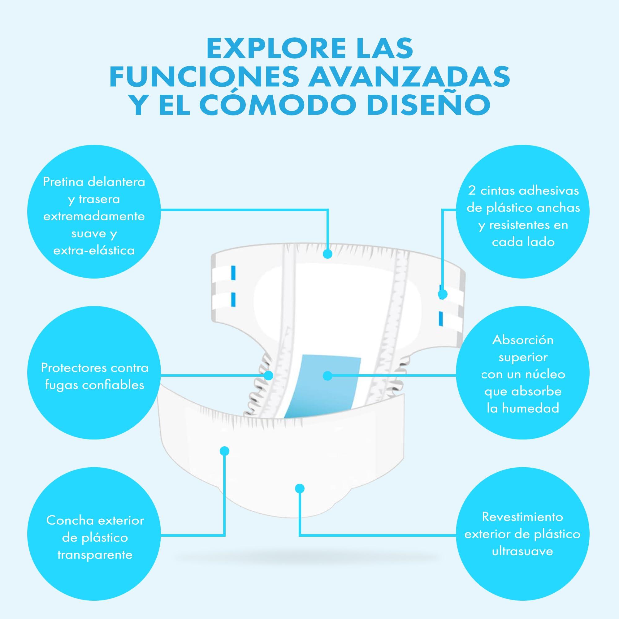 Trest TREST Elite Briefs for Men and Women, Overnight Diapers for Incontinence, Elite Absorbency, Comfortable, Odor Neutralizing and Secure Fit with 2 Wide Tabs - Pink, Medium (Pack of 10)