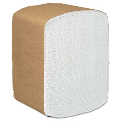 Scott Scott Full-Fold 1-Ply Dispenser Napkins, 12\" x 17\", White, 250 Napkins Per Pack, Carton of 24 Packs