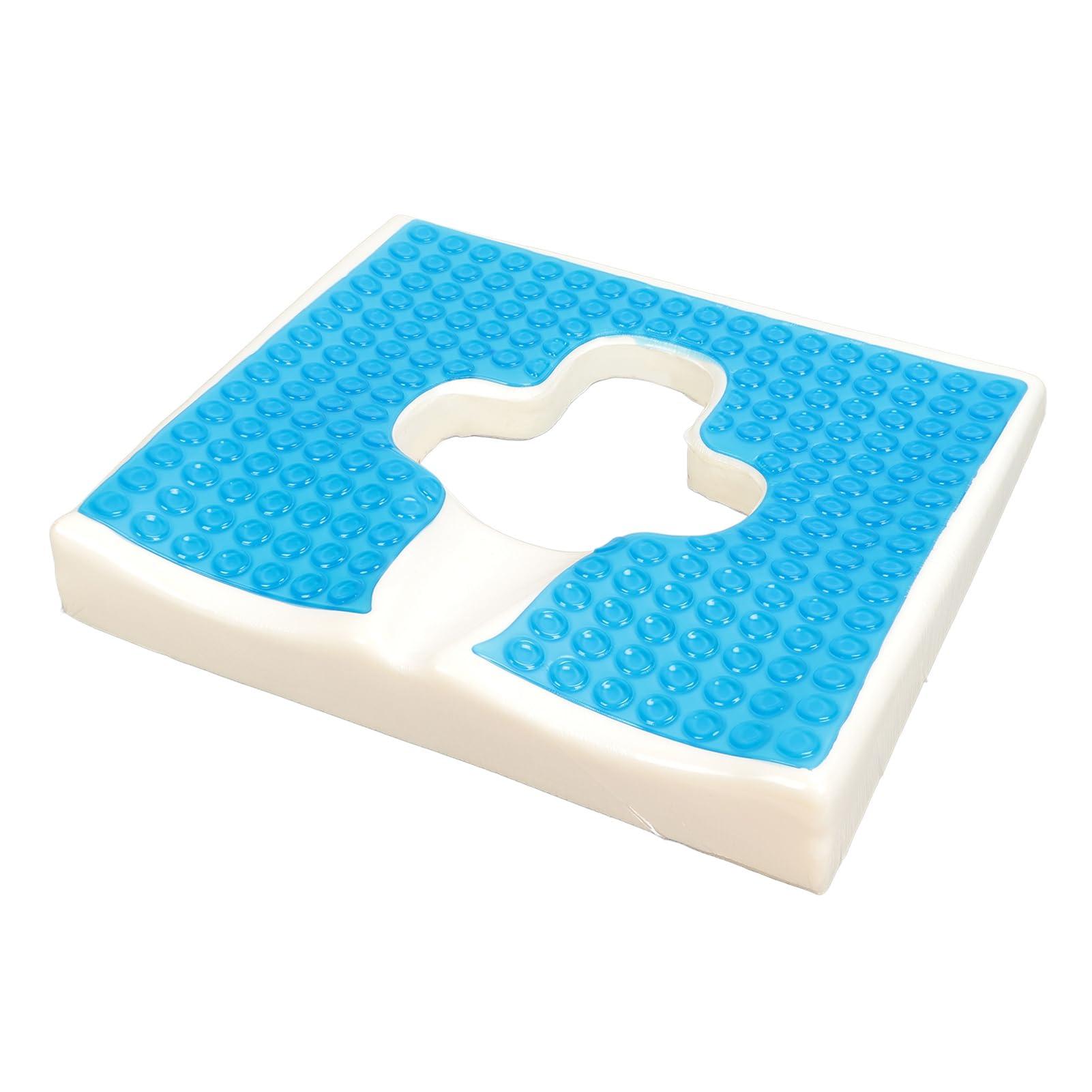 HURRISE HURRISE Anti Bedsore Cushion,Breathe Freely Fiber Material T Shaped Opening Triangular Slope Design Anti Bedsore Pad for Elderly Disability