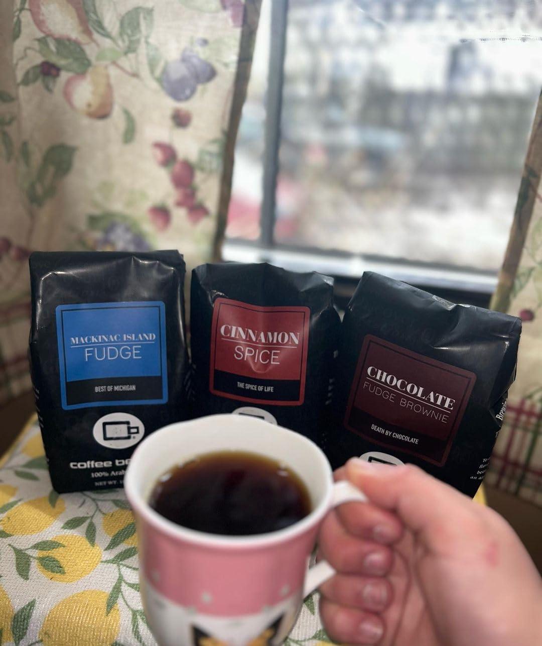 Coffee Beanery Chocolate Fudge Brownie by Coffee Beanery | 12oz Flavored Whole Bean Coffee Medium Roast Coffee | 100% Specialty Arabica Coffee Whole Bean | Gourmet Coffee Whole Beans