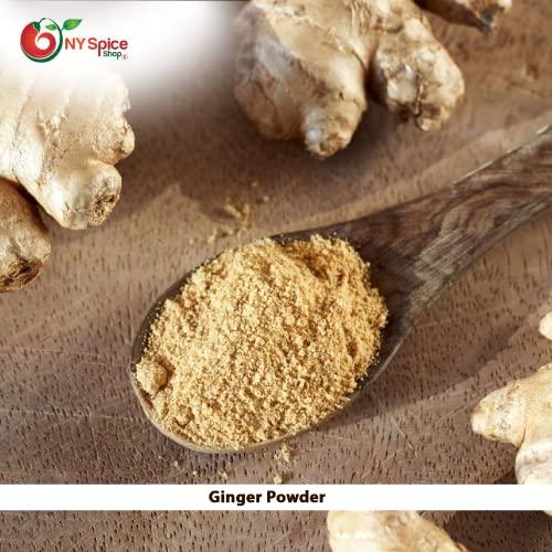 NY Spice Shop NY SPICE SHOP Ginger Powder - Ground Ginger Root - Great Flavor and Highly Aromatic Ground Ginger Root Powder - Perfect for Cooking, Baking Gingerbread, Smoothies & Tea – 3 lbs. (Pound)