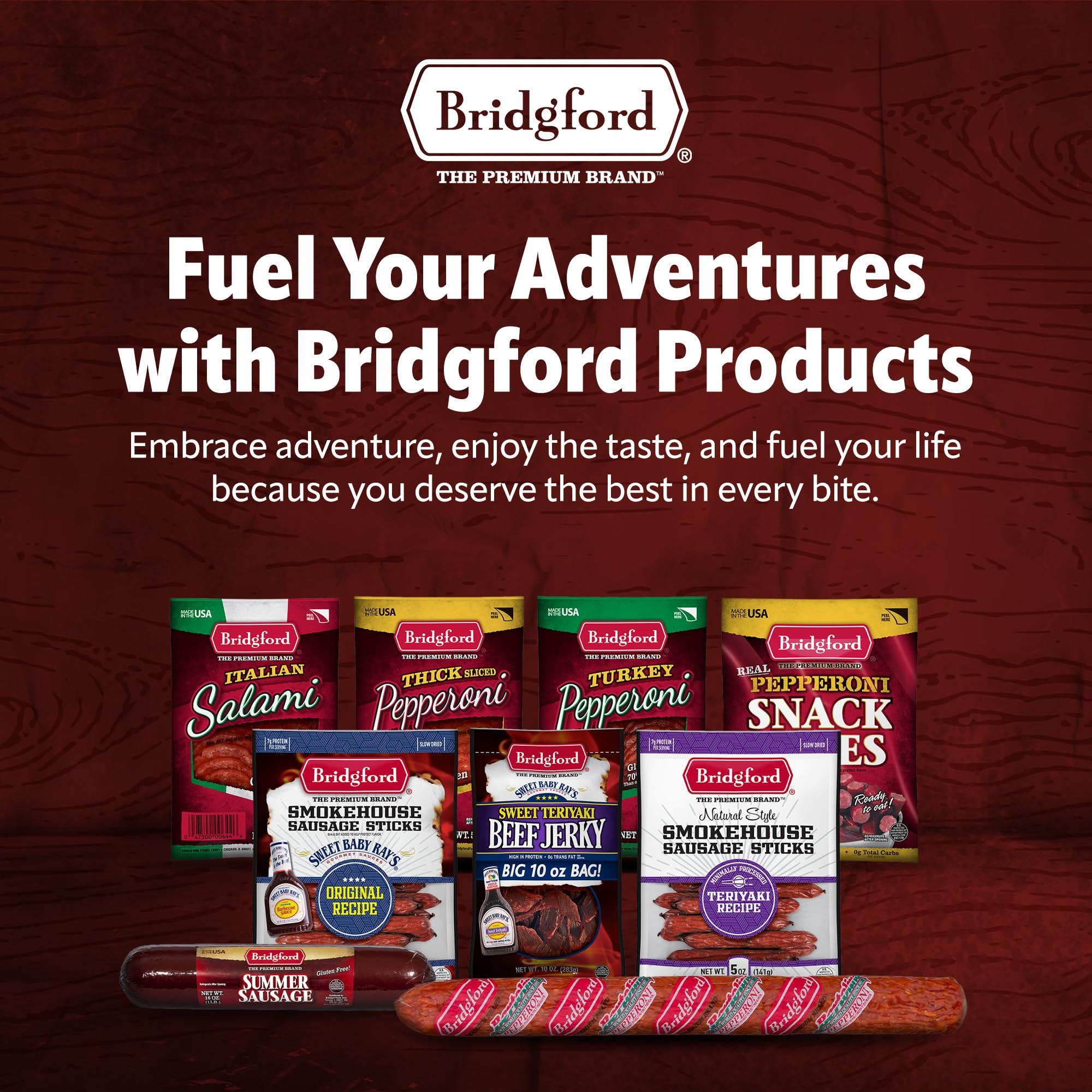 Bridgford Bridgford Beef Snack Bites 4 oz Pack of 2 - Ready-to-Eat Beef Snacks for On-the-Go Snacking - Gluten-Free Zero Carbs Meat Snacks for Adults - Keto Beef Snack Bites for Your Keto Diets