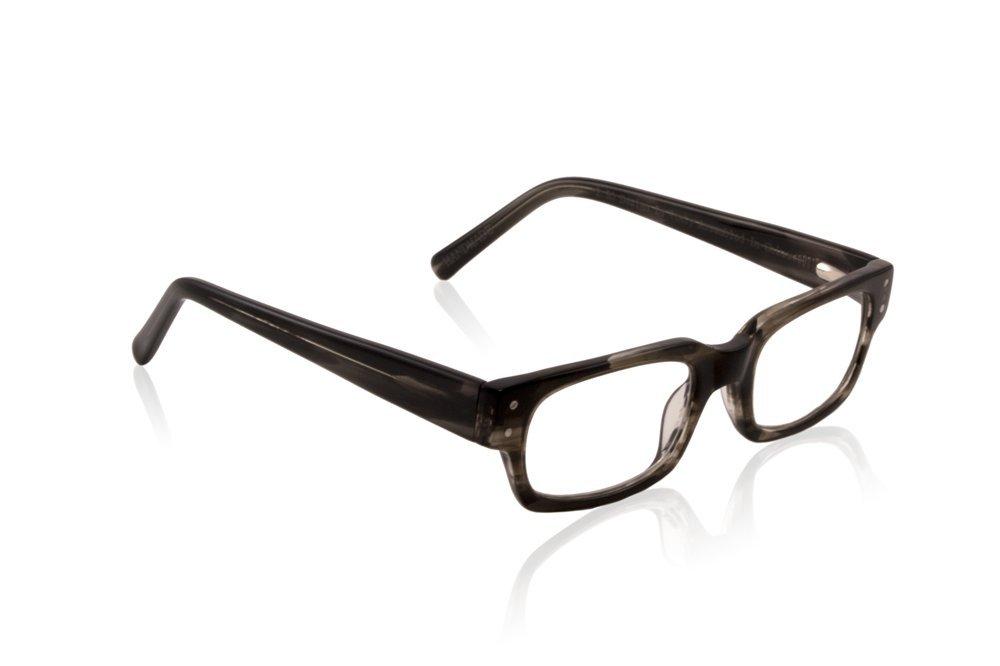 Eynack Eynack Bomer Men's Reading Glasses, Black & White, 3.50