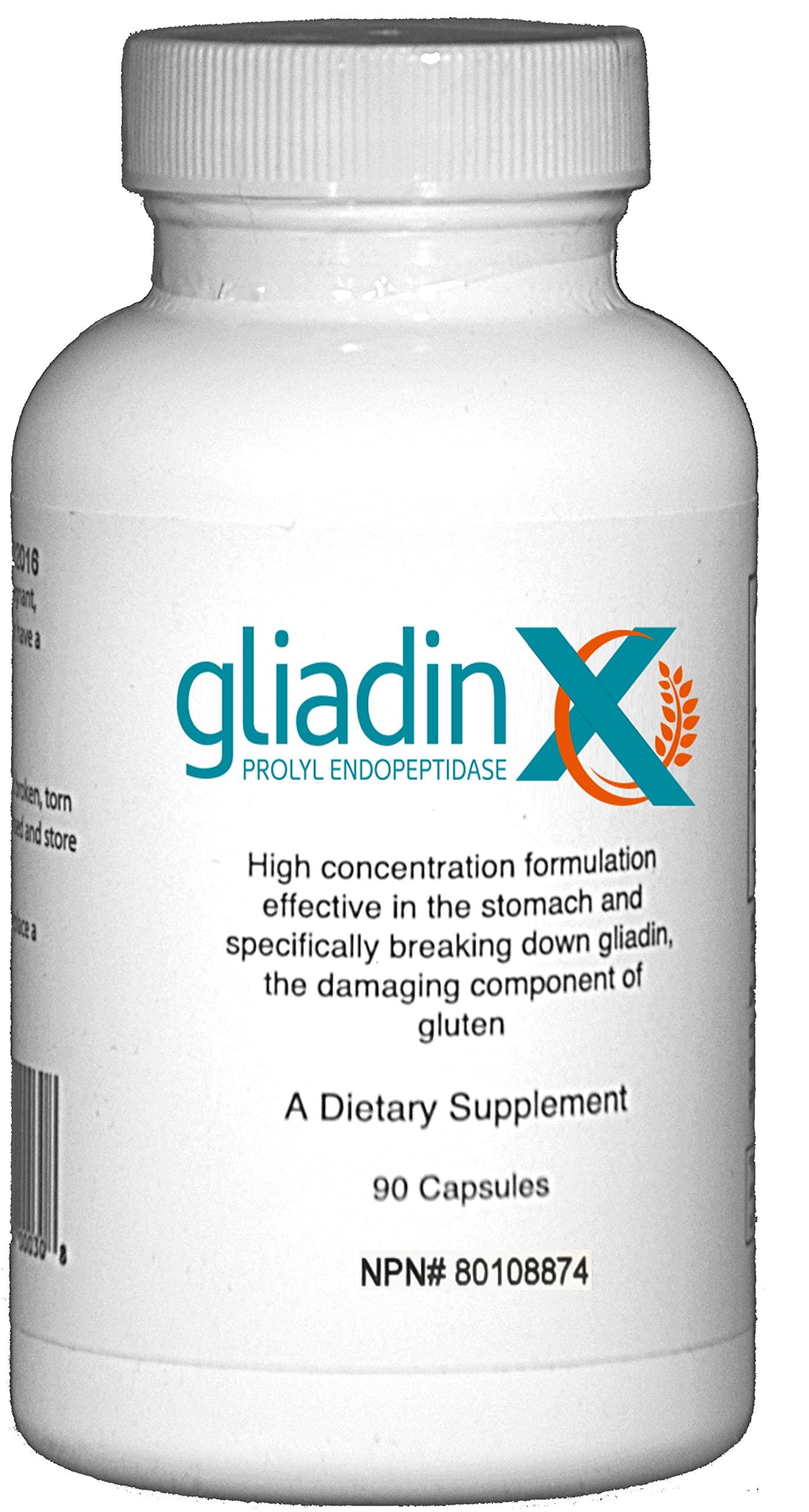 GliadinX GliadinX Digestion of Gluten, Scientifically Proven Support for Strict Gluten-Free Diets for Celiac Disease and Gluten Intolerance, Celiac Safe Supplements 30 Capsules