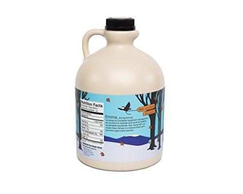 Barred Woods Maple Products Pure Vermont Organic Maple Syrup Grade A Dark Robust (Former Grade B) - 1/2 Gallon 64 oz - Barred Woods Maple