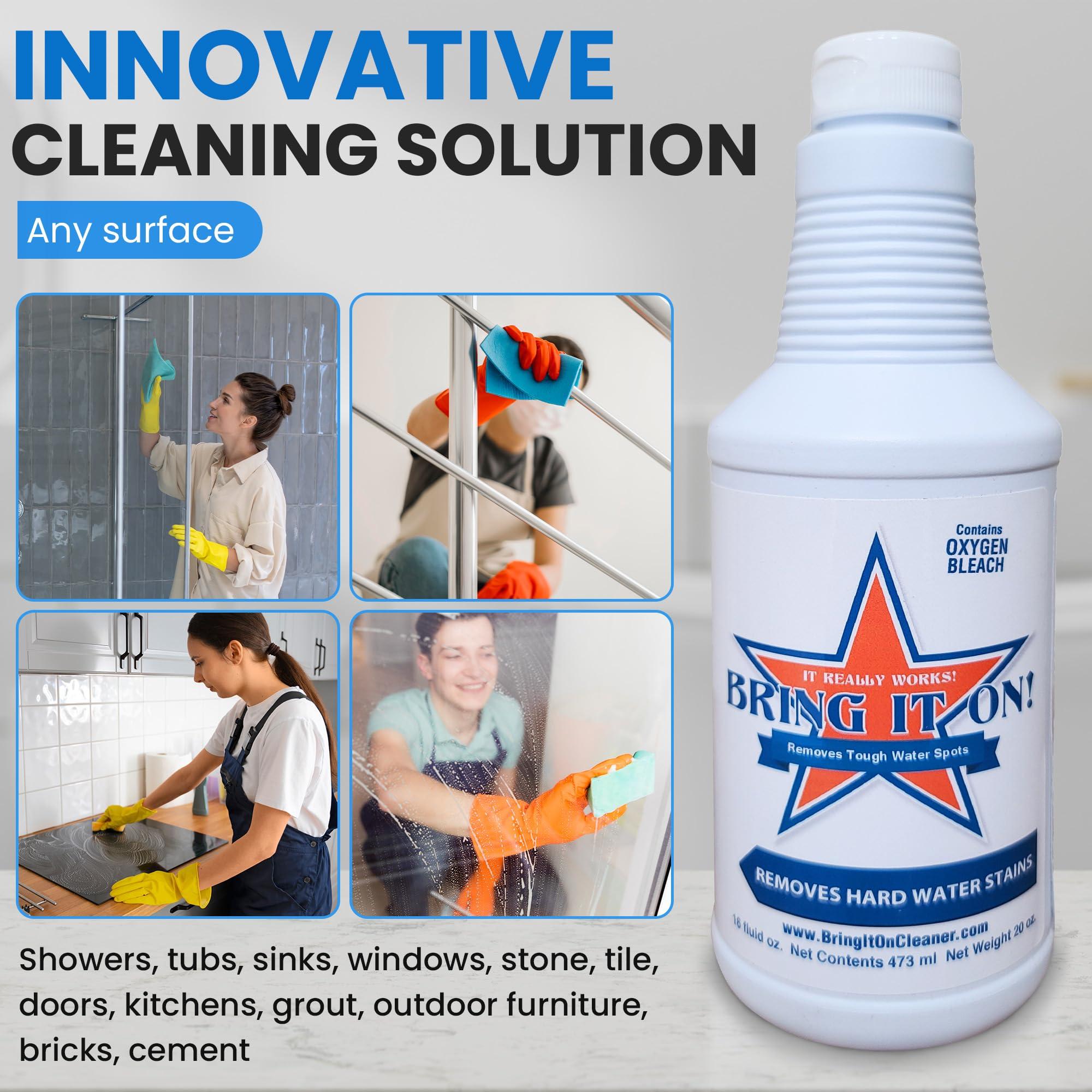 Bring It On Cleaner Bring It On Cleaner Water Spot Remover 32oz Plus 5 Inch Drill Scrub Brush