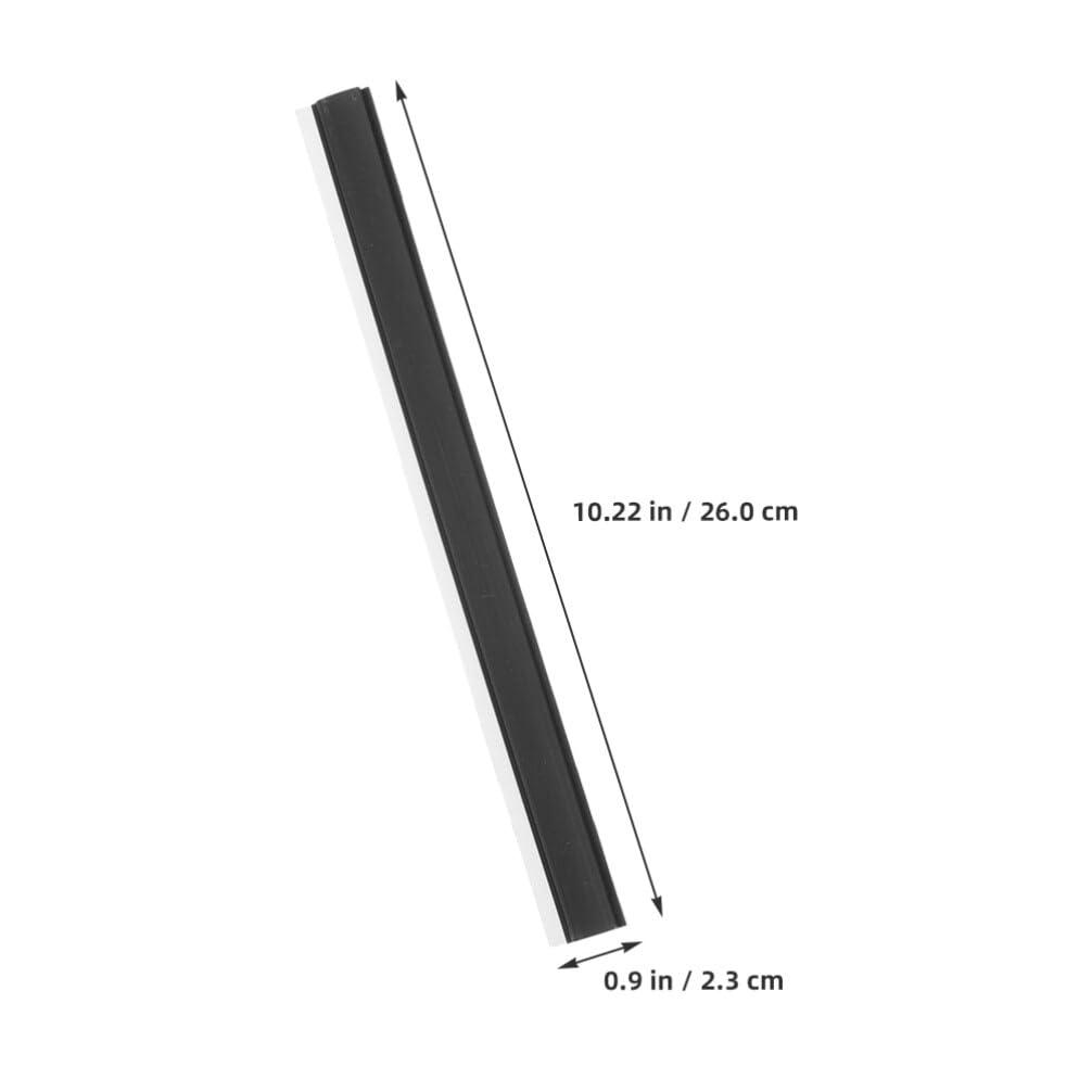 Gatuida Gatuida Plastic Strip Replacement for Dustpan, 8Pcs 26cm Dustpans Edge Bar Dust Pan Inlet Soft Pressing Strips Garbage Shovel Closing Edges Straps Dustpan Accessories Gray Black