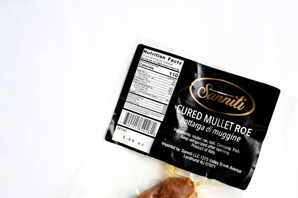 Sanniti Sanniti Bottarga Cured Mullet Roe, 3.53 oz