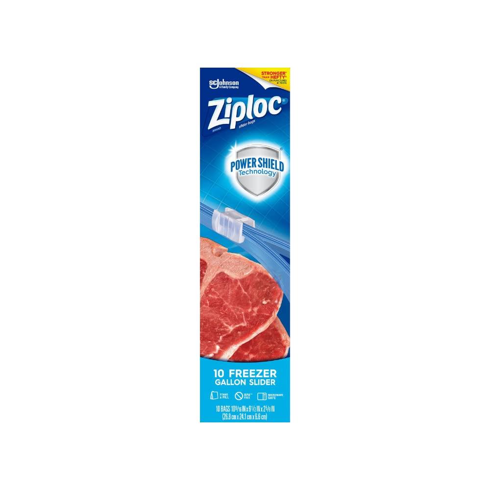 Ziploc Ziploc Slider Freezer Bags - 1 gallons (10 Count (Pack of 2))