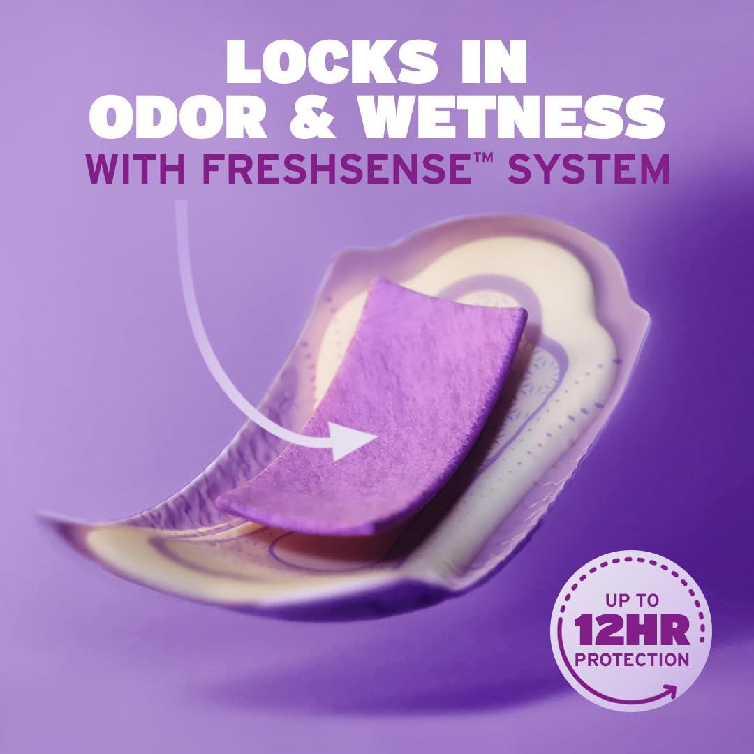 Poise Poise Incontinence Pads and Postpartum Incontinence Pads, 6 Drop Ultimate Absorbency, Regular Length, 56 Count (Pack of 2), Packaging May Vary