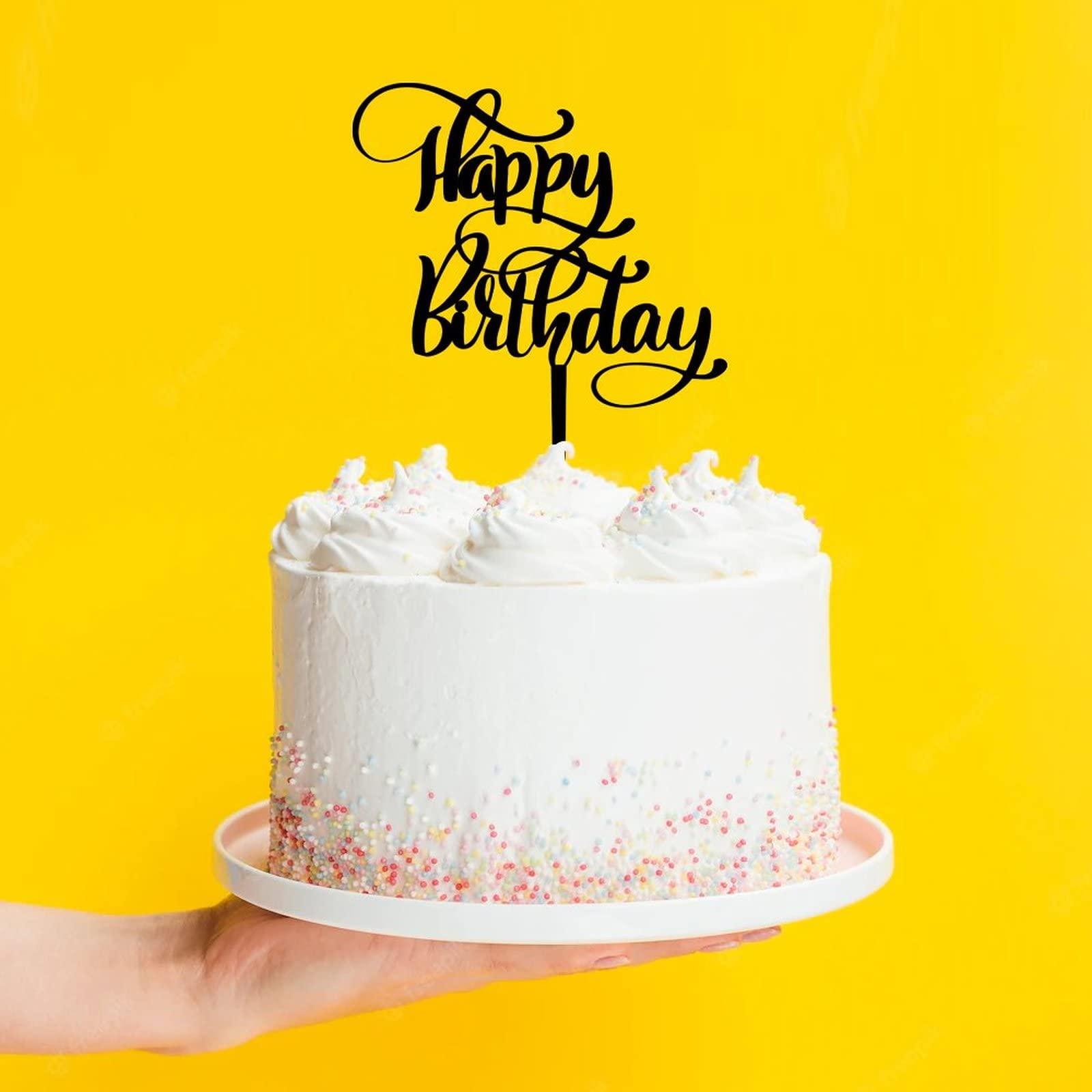 Generic Happy Birthday Cake Toppers Happy Birthday Cupcake Topper Acrylic Cake Topper Customized Cake Decorations for Boys