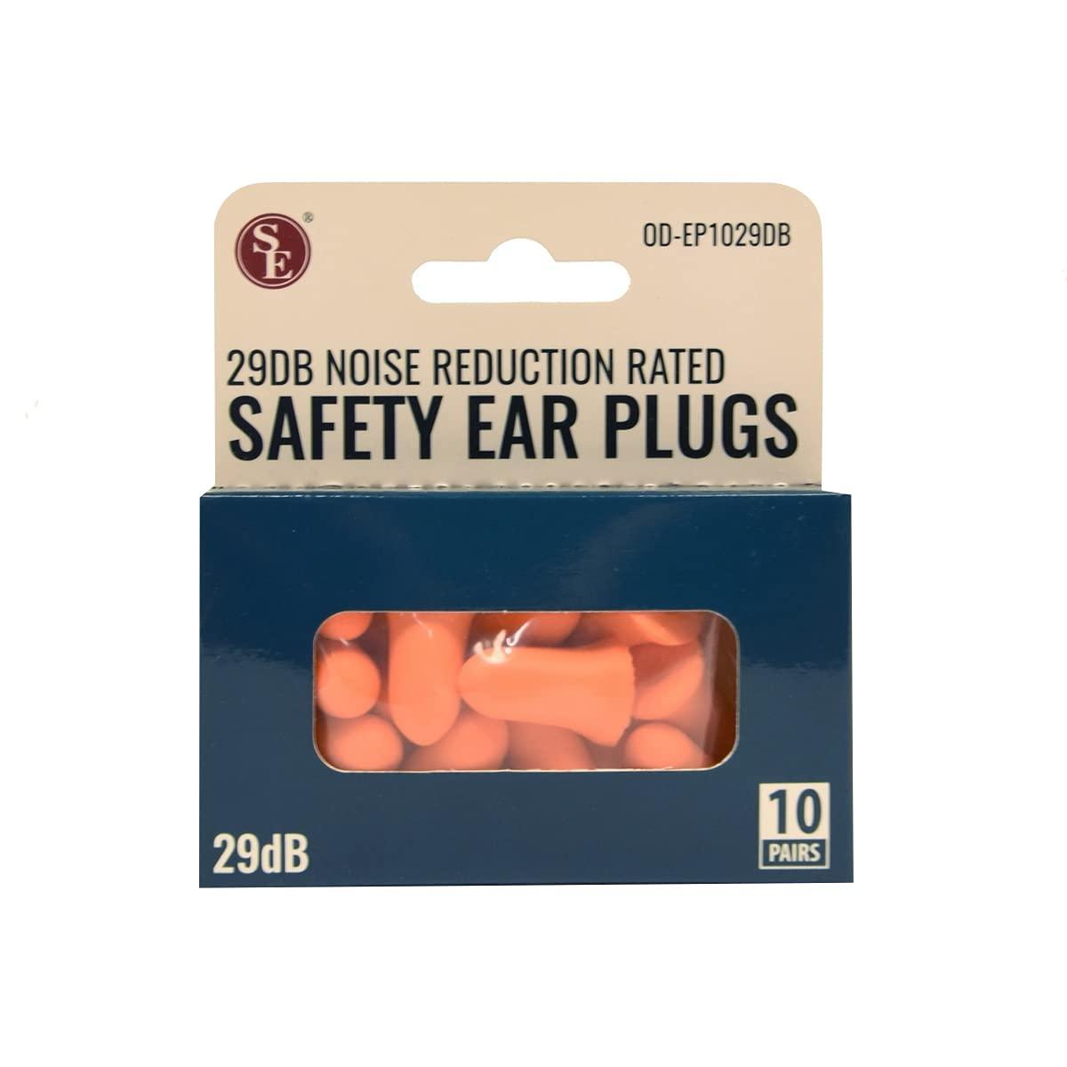 TG,LLC Treasure Gurus 10 Pair 29dB Soft Foam Orange Ear Plugs Sleep Noise Cancel Work Concerts Shooting Hearing Protection