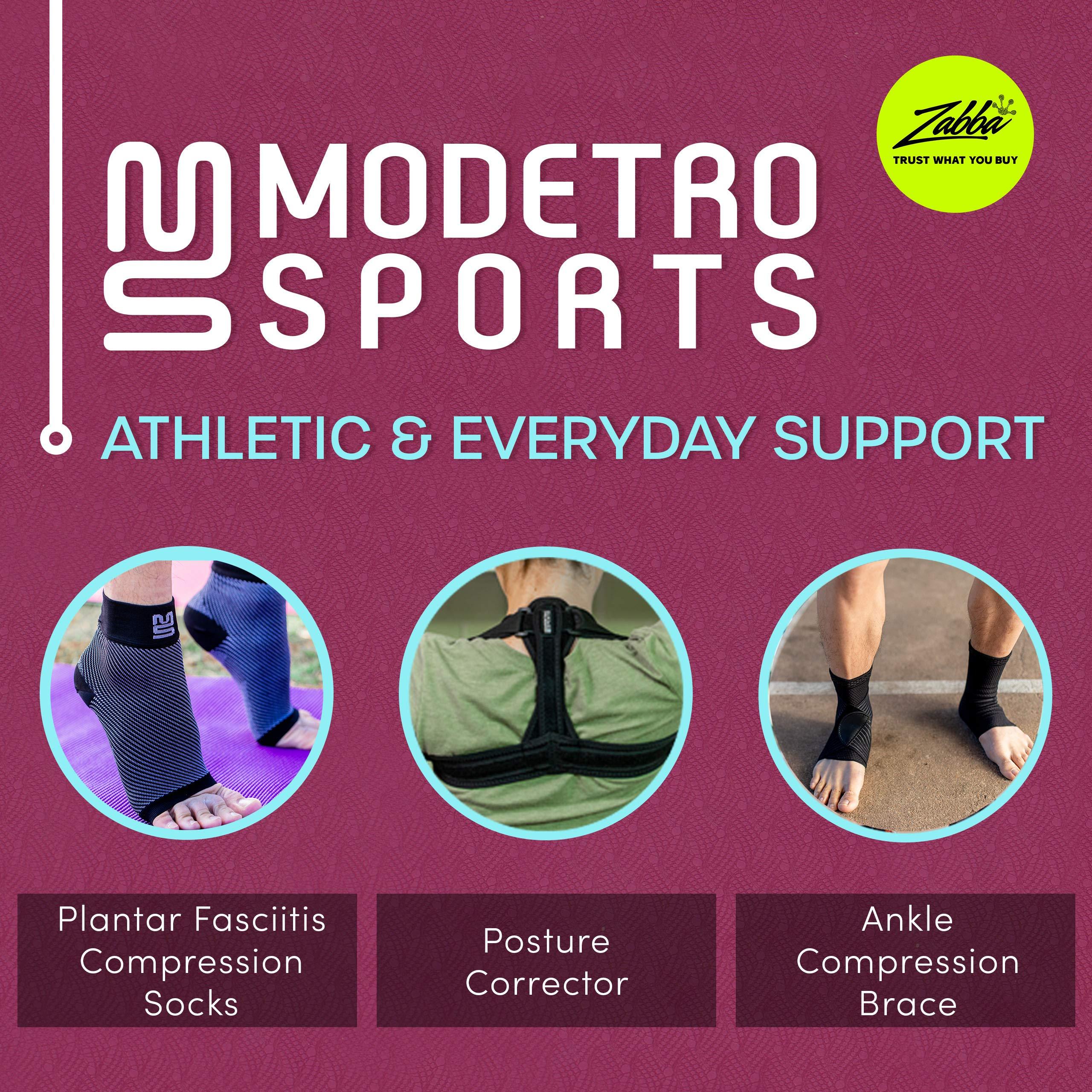 Modetro Sports Modetro Sports Calf Compression Sleeves - Leg Sleeves for Men and Women - Support Brace for Running Flights Shin Splints