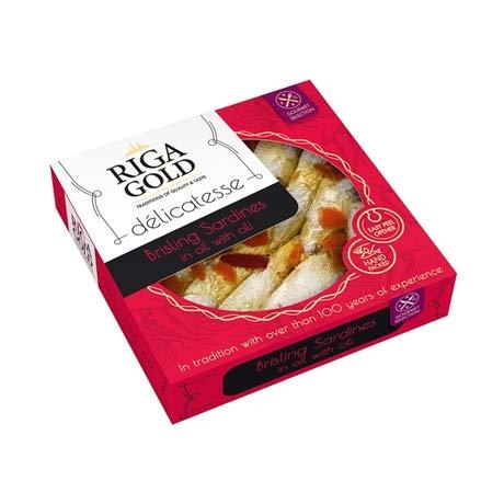 RIGA GOLD Riga Gold Brisling Sardines in Olive Oil with Chili - 120g (2 Pack)