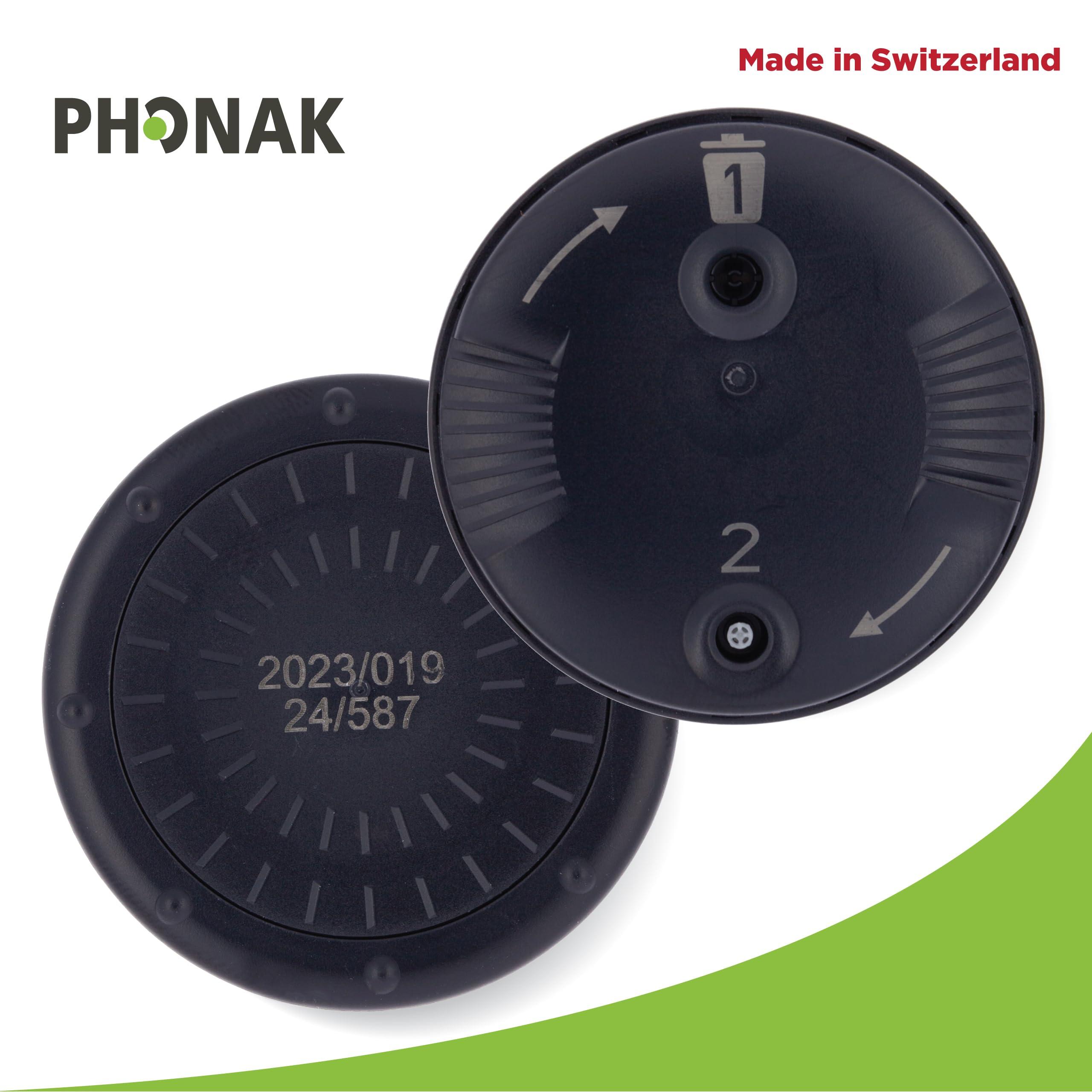 Otto Tech Genuine OEM Switzerland Wax Guards Filters, Cerushield Disk v2.0 098-0445 Accessories for Phonak Hearing Aid Audeo Marvel Paradise Lumity Hearing Aid only using SDS 4.0 receiver-2 pack/16 Filter Total