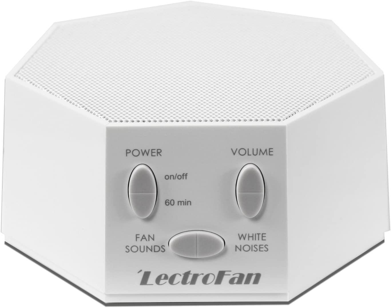 Adaptive Sound Technologies Adaptive Sound Technologies LectroFan Classic White Noise Machine - Compact Sleep Sound Machine for Bedroom, Travel, Study & More - 20 Non-Looping Fan & White Noise Variations - White