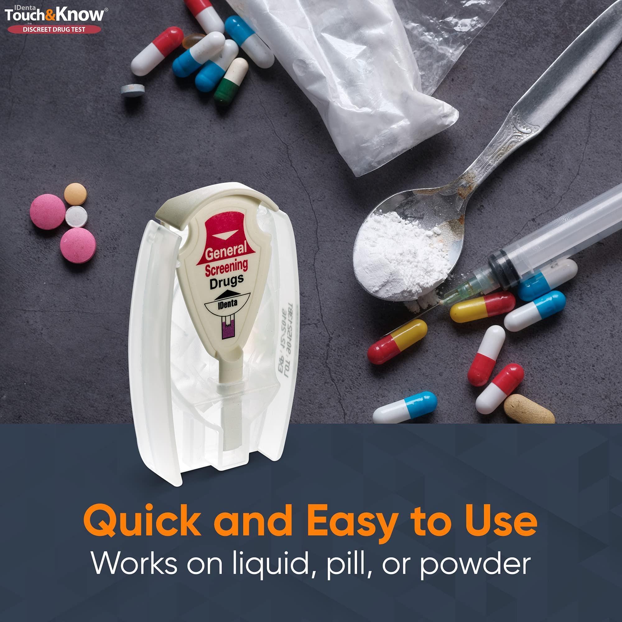 Touch&Know Touch&Know Multi Drug Test Kit - General Screening with Instant Results - Tests for 30 Substances - Easy to Use Home Drug Identification Test Kit Perfect for Concerned Parents, Relatives, Caregivers