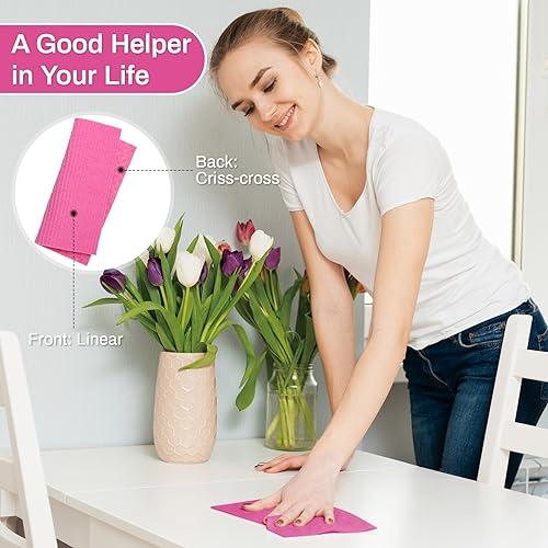 Lucomb Lucomb 11 Pack Swedish Dishcloths Washable, Cellulose Sponge Swedish Dish Cloths Reusable Kitchen Rags Fast Drying Towels for Washing Dish Kitchen Cleaning, No Odor