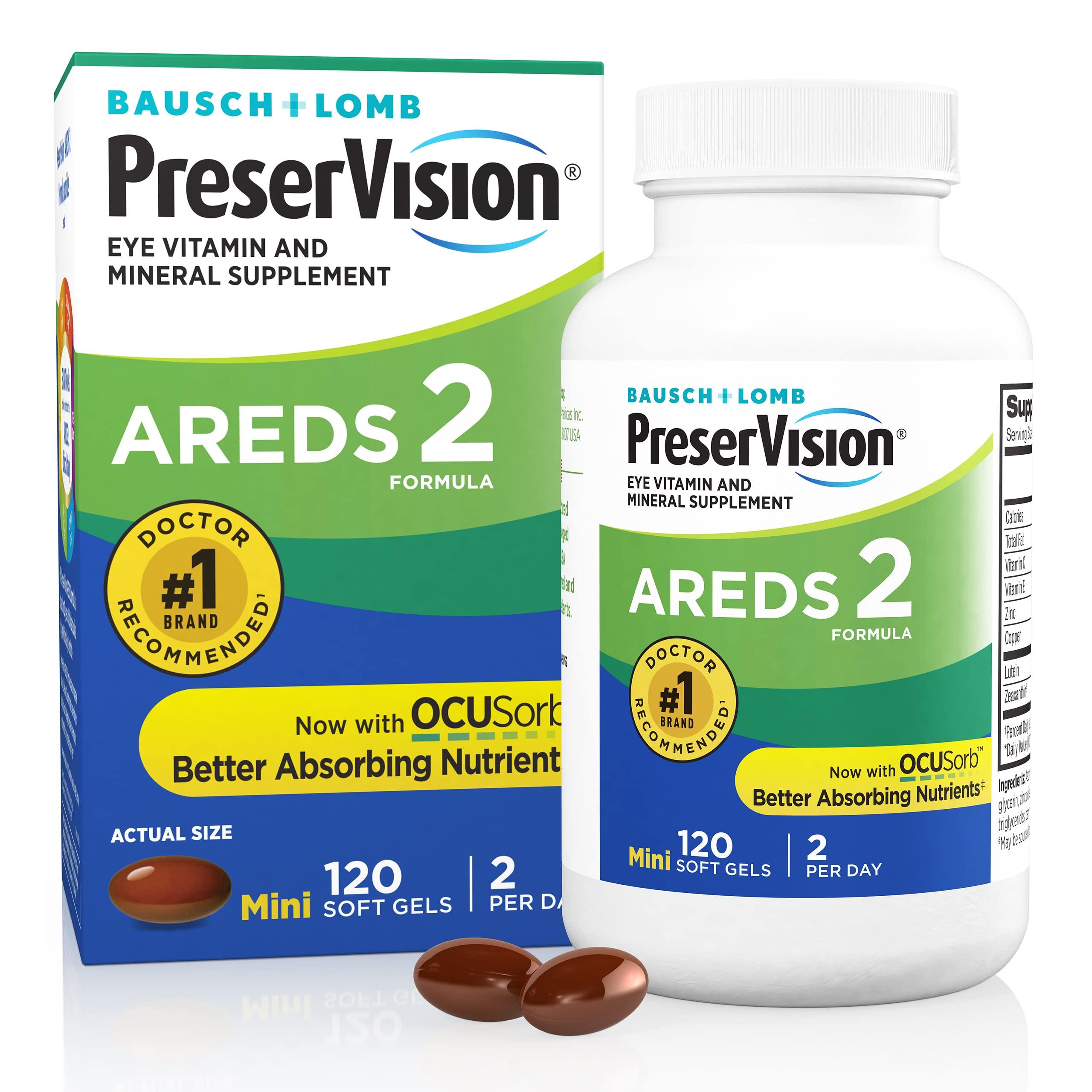 PreserVision Preservision AREDS 2 Formula, 120 Soft Gels (Pack of 12)