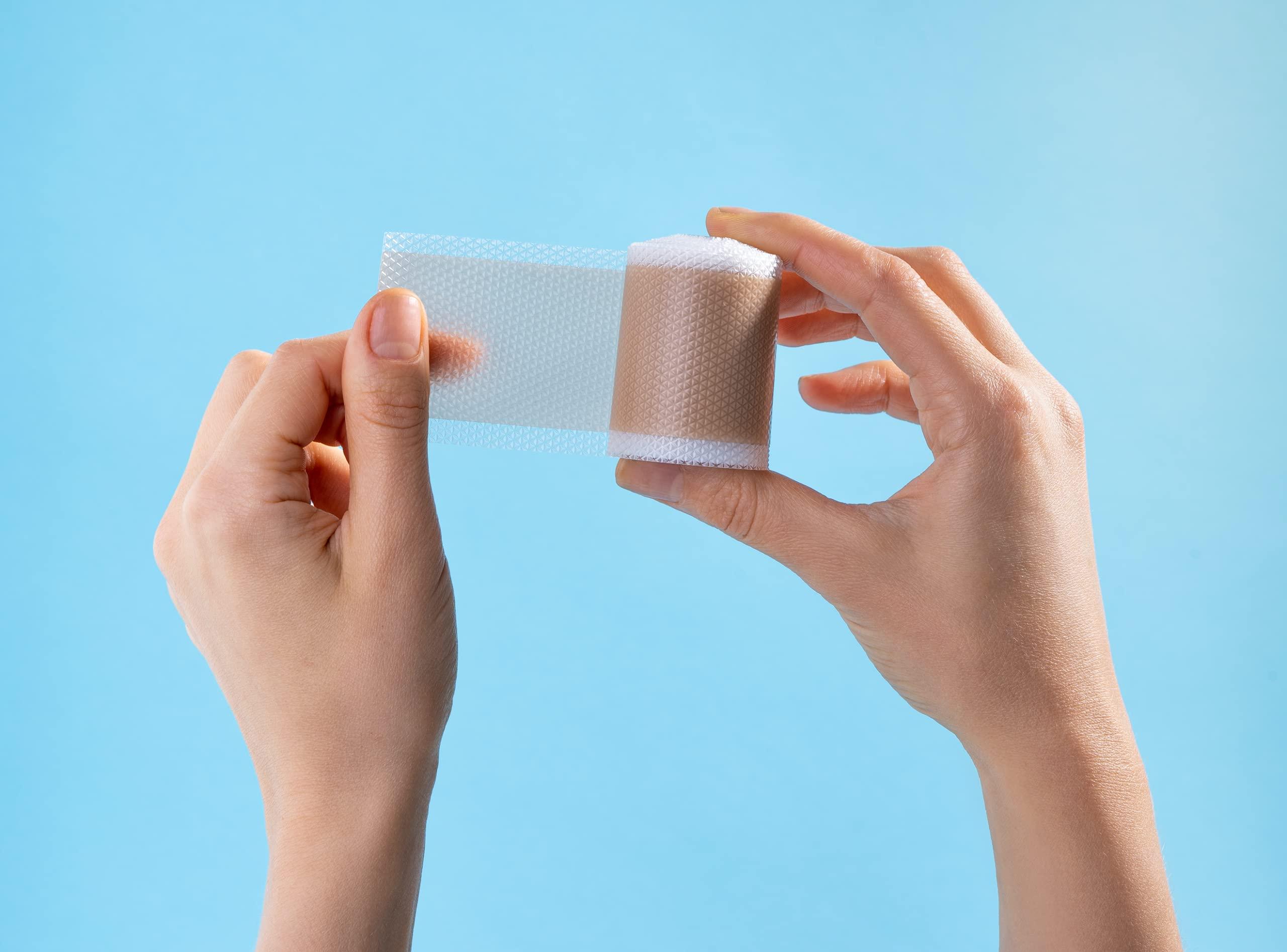 KÈLODA Silicone Scar Tape, Medical Grade Silicone Scar Sheets for Surgical Scars, Tummy Tuck, Lipo, C-Section Post Surgery Scar Treatment, Reusable & Breathable, 1 Roll (60 Sheets)