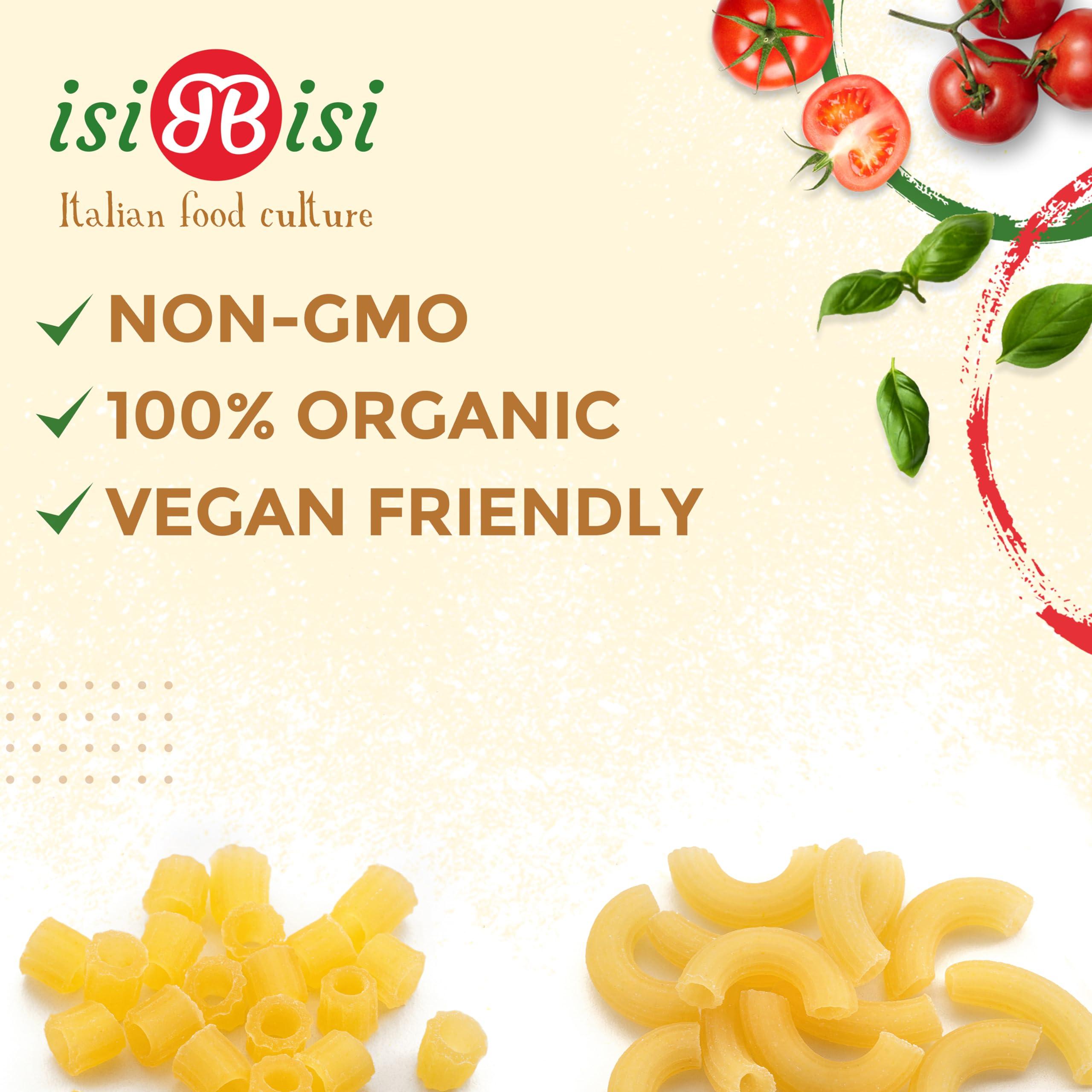 isiBisi isiBisi Gluten Free 3-Pack Elbow Macaroni and 2-Pack Tubetti Pasta Organic Pasta Noodles Made With Corn and Rice Flour Healthy, Authentic Italian Pasta Vegan, Non-GMO, Made in Italy