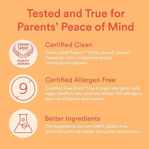 SmartyPants SmartyPants Kids Multivitamin Gummies, Sugar Free: Omega 3 (ALA), Vitamin D3, C, Vitamin B12, B6, A, K & Zinc for Immune Support, Biotin, Erythritol Free, Strawberry Banana, 44 Count (22 Day Supply)