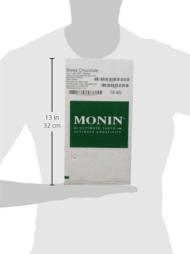 Monin Monin Flavored Syrup, Swiss Chocolate, 33.8-Ounce Plastic Bottles (Pack of 4)