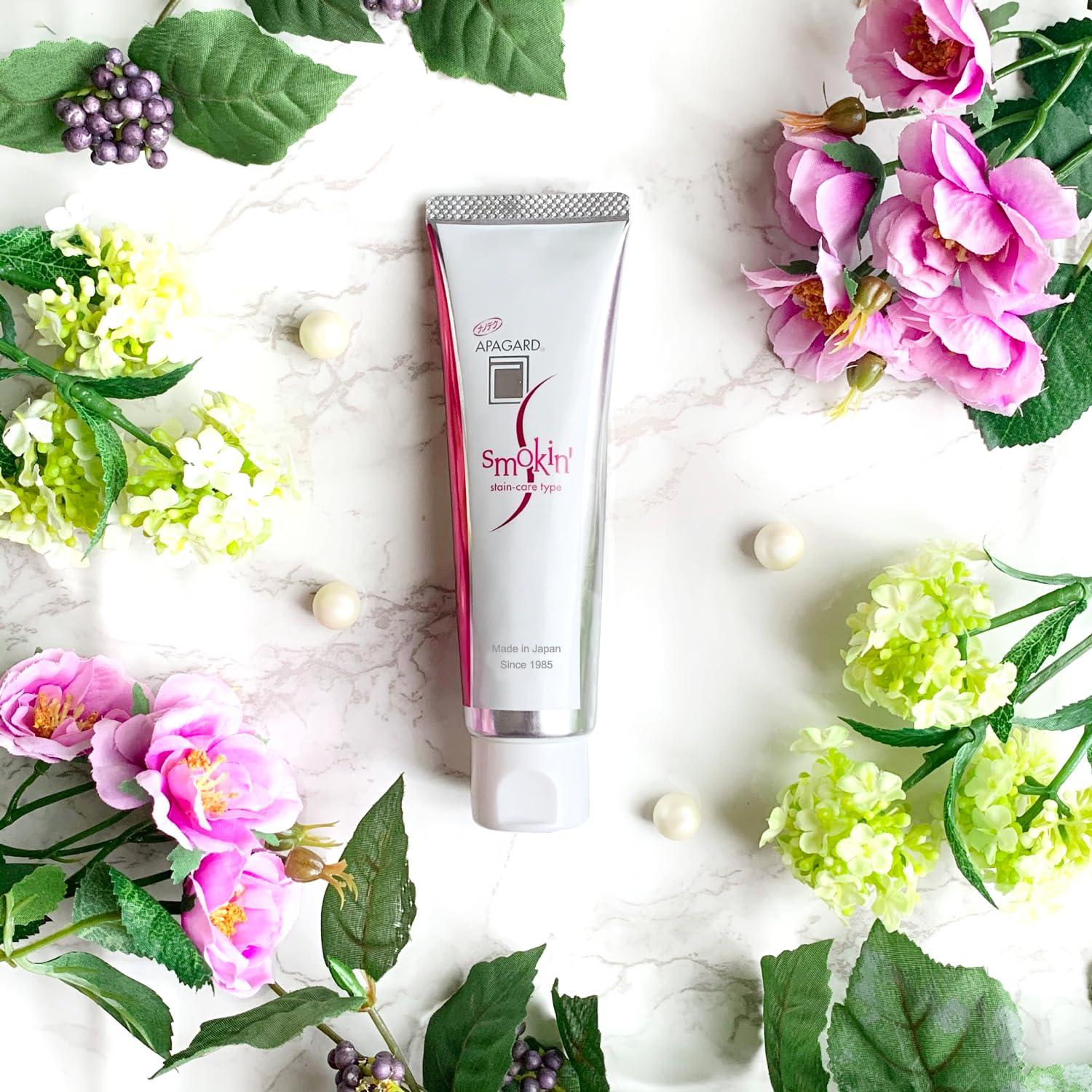 APAGARD APAGARD SMOKIN, Sangi\'s Nano-Hydroxyapatite Toothpaste for Naturally Whiter Teeth, No Fluoride, Stain-Removal Type, 100g / 3.5 oz, Mild Mint Flavor