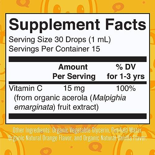 MaryRuth Organics MaryRuth Organics | CoComelon Kids Vitamin C Liquid Drops for Ages 4-13 Years | USDA Organic | Immune Support & Overall Health | USDA Organic | Vegan | Non-GMO | Gluten Free | 30 Servings