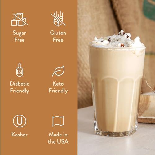 Jordan\'s Skinny Mixes Jordan\'s Skinny Syrups Sugar Free Coffee Syrup, Italian Wedding Cake Syrup Flavor, Zero Calorie Flavoring for Latte, Protein Shake, Cocktail & More, Gluten Free, Keto Friendly, 25.4 Fl Oz, 1 Pack