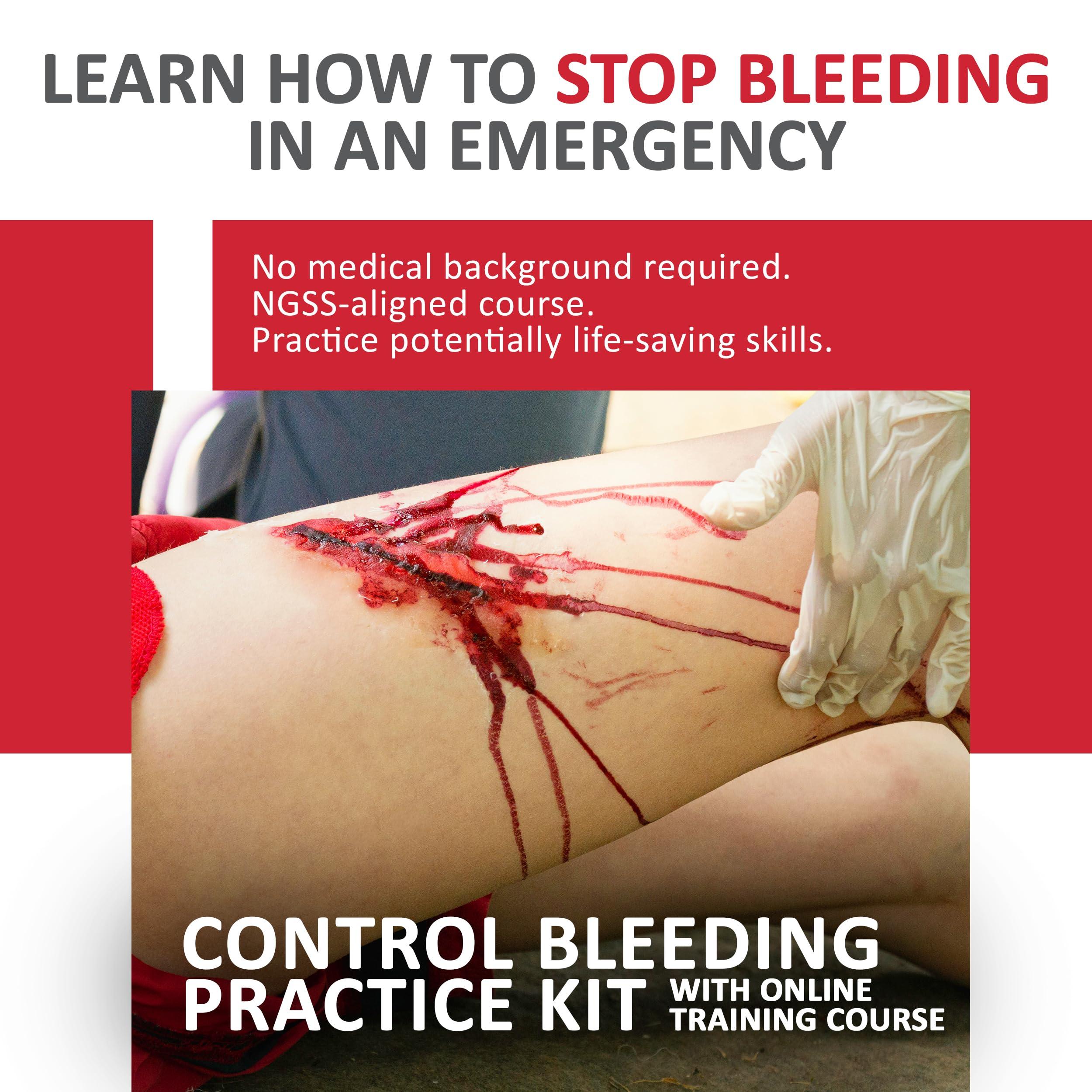 The Apprentice Doctor Stop The Bleed Kit by The Apprentice Doctor - Bleeding Control Kit with Professionally Designed, Accredited Online Course - Created to Train Members of The Public and Training Medical Professionals.