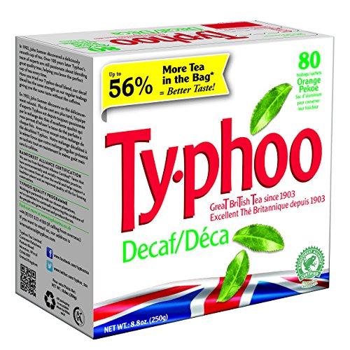 Typhoo Typhoo 80 Decaf Tea Teabags (Pack Of 6, Total 480 Teabags)