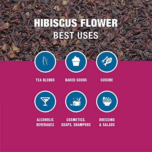 Tiesta Tea Tiesta Tea - Dried Hibiscus | Cut & Sifted Hibiscus Flower | Premium Loose Leaf Tea Blend | Non-Caffeinated Tea | Make Hot or Iced Tea & Brews Up to 200 Cups - 16 Ounce Resealable Bulk Pouch