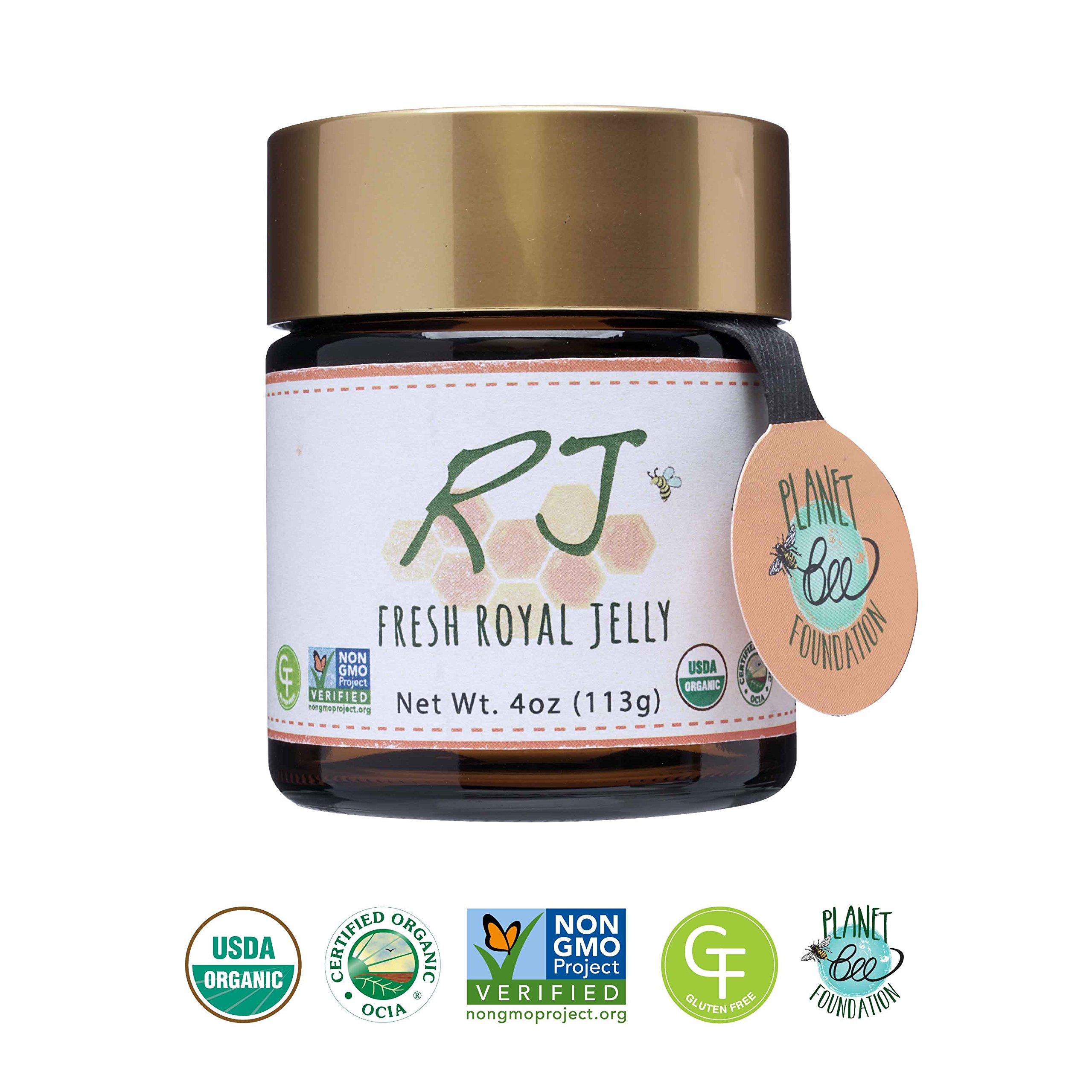 Greenbow Greenbow Organic Fresh Royal Jelly - 100% USDA Certified Organic, Non-GMO, Halal, Pure, Gluten Free - One of The Most Nutrition Packed - (113g)
