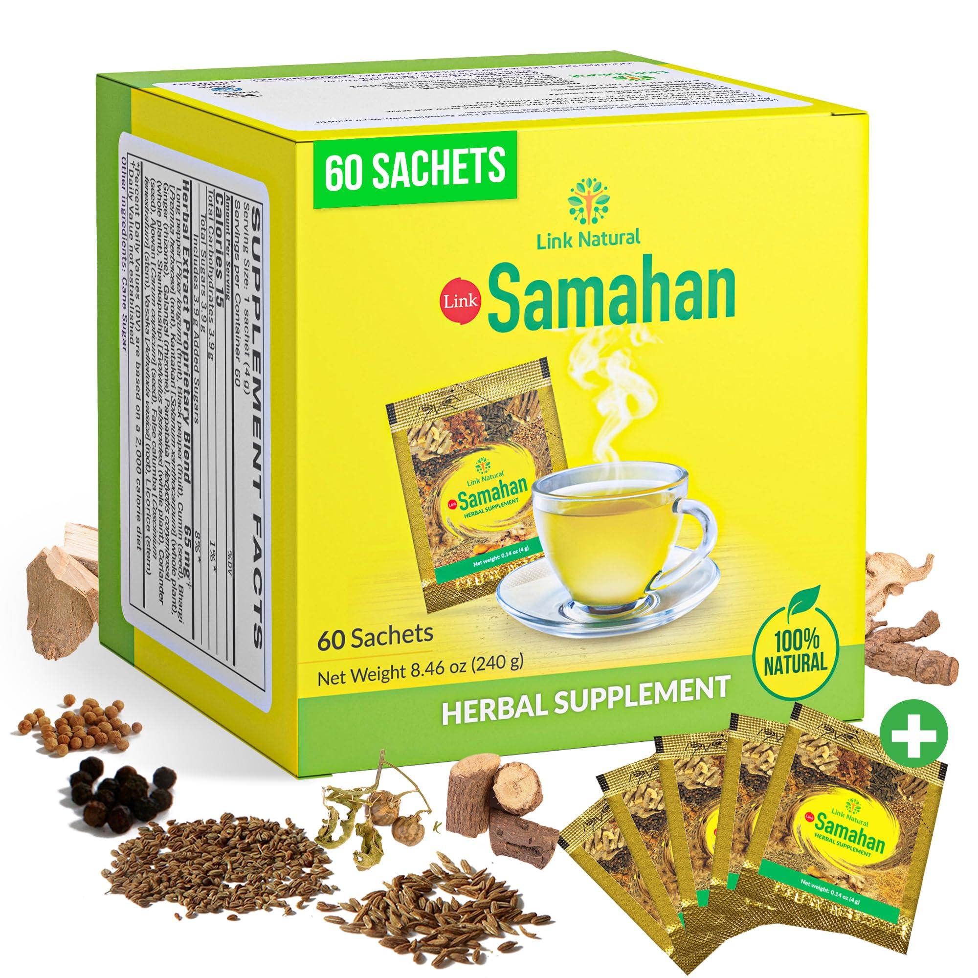 Link Natural Products Pvt Ltd Samahan Tea bags 60 Tea Bags, Link Natural link saman, samahan tea, sri Lanka