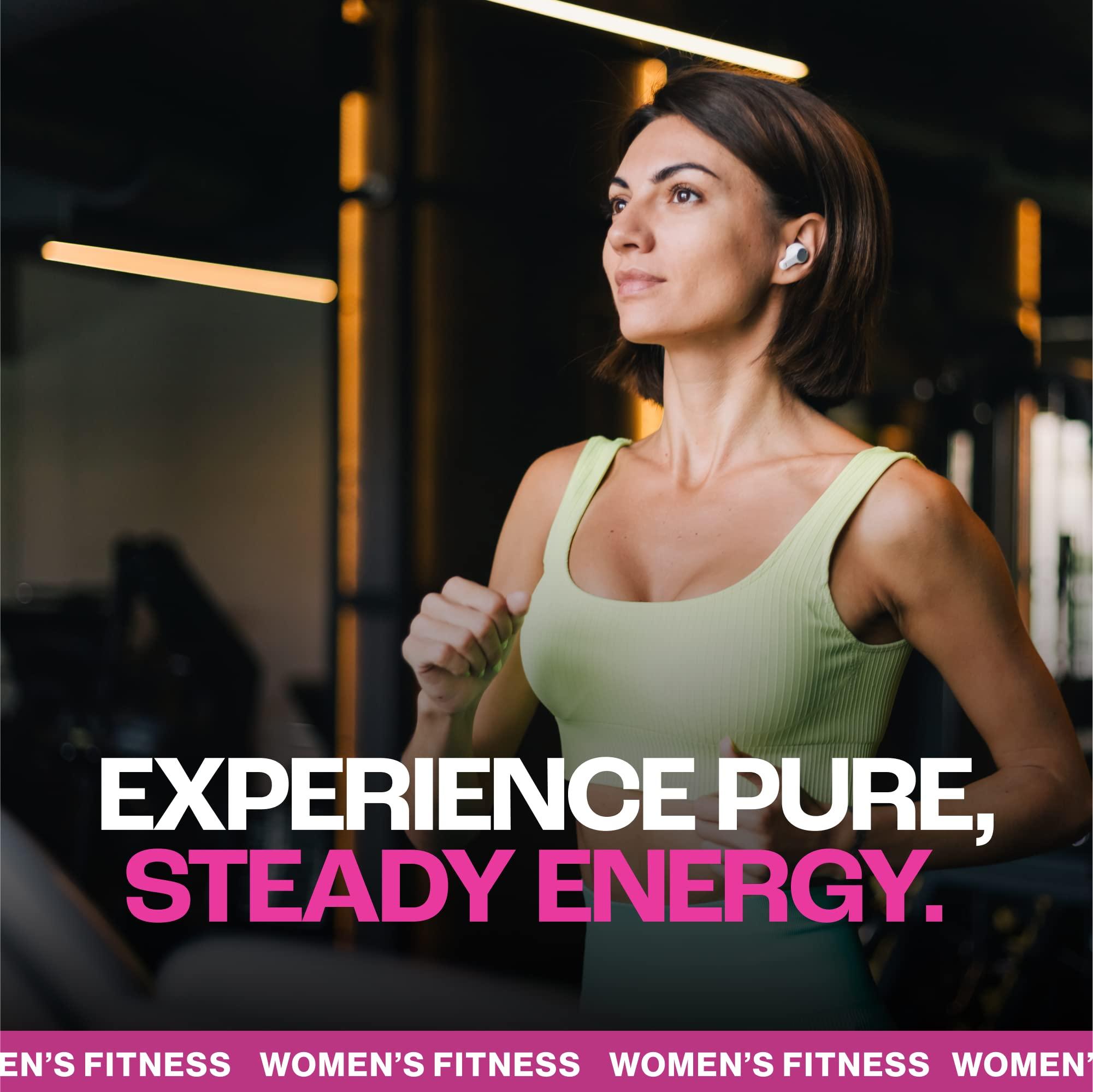 MMUSA Creatine for Women Athletes, Burn Fat, Pre-Workout, Fitness, Instant Energy, Muscle Tone, Aerobics, Endurance, Cycling, Running & Stamina. Muscle Without Bulk, Amino Acids, Vitamins. Cherry