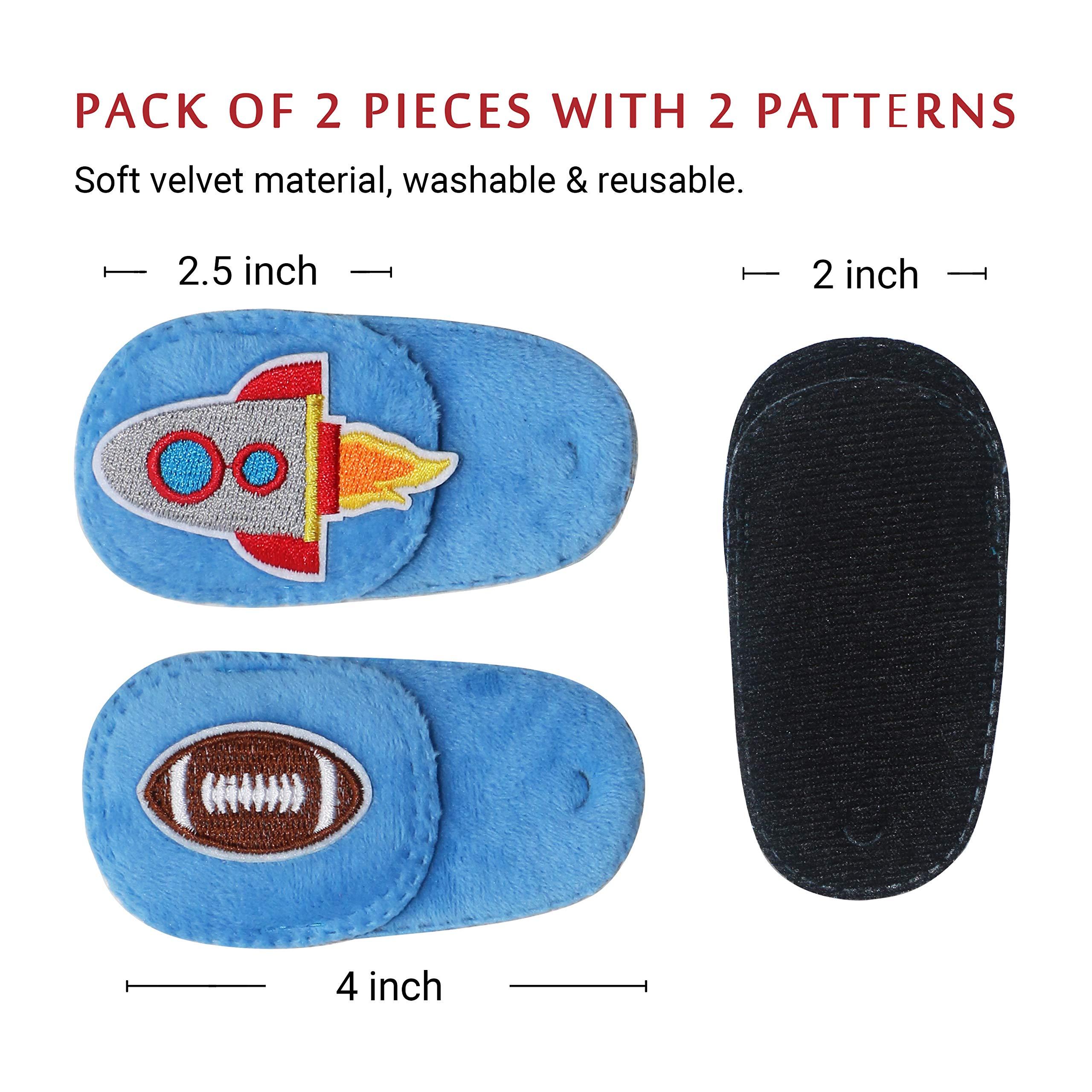 Astropic Astropic 2Pcs Eye Patches for Kids | Boys Eye Patch for Glasses | Medical Eye Patches for Children with Lazy Eye | Amblyopia Eye Patch for Toddlers to Cover Either Eye (Rocket & Football)