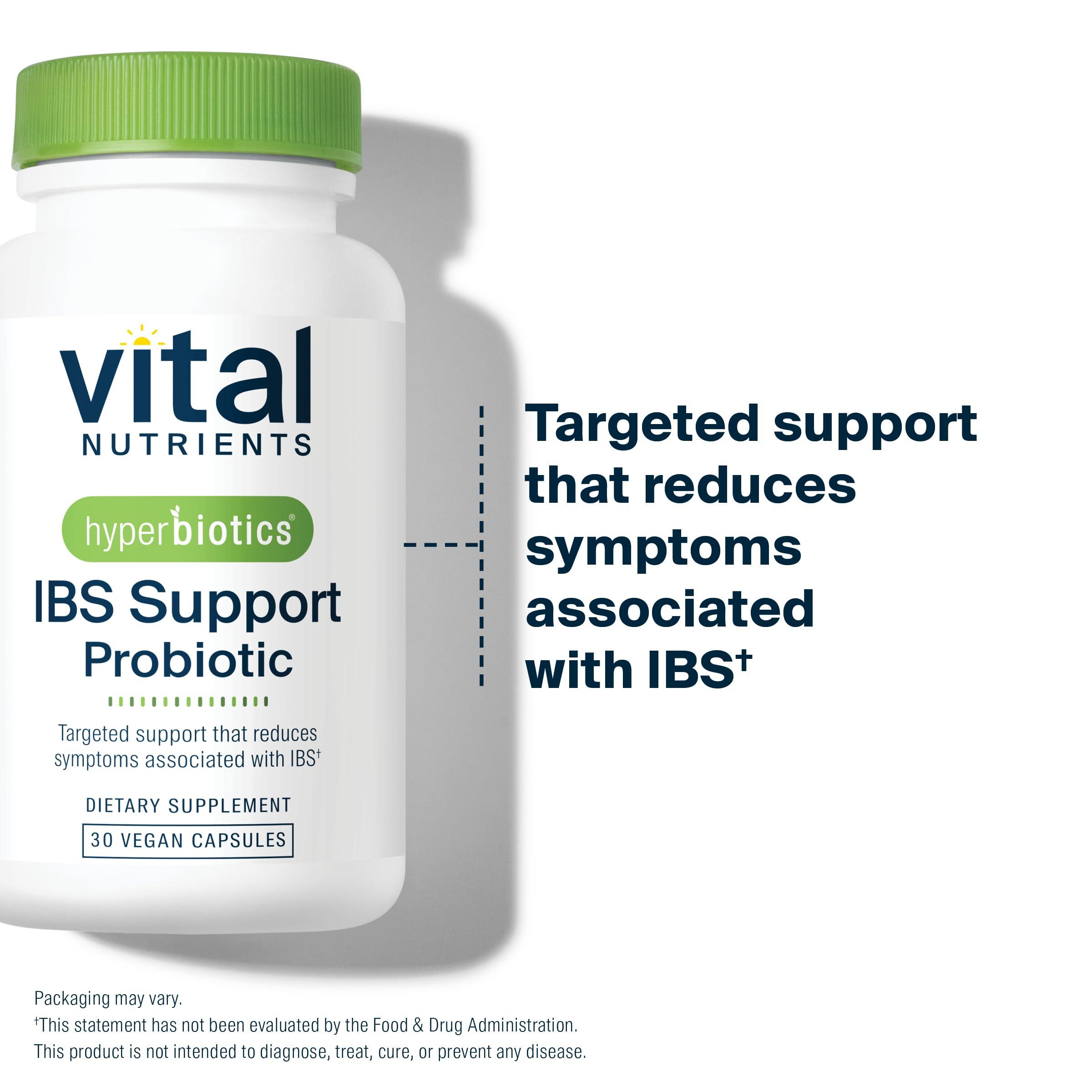 Hyperbiotics Hyperbiotics Vital Nutrients IBS Probiotic | Reduce Symptoms of IBS* | Clinically Studied Vegan probiotic for IBS Relief from Bloating, Gas, Diarrhea, & Abdominal Discomfort 30 Capsules