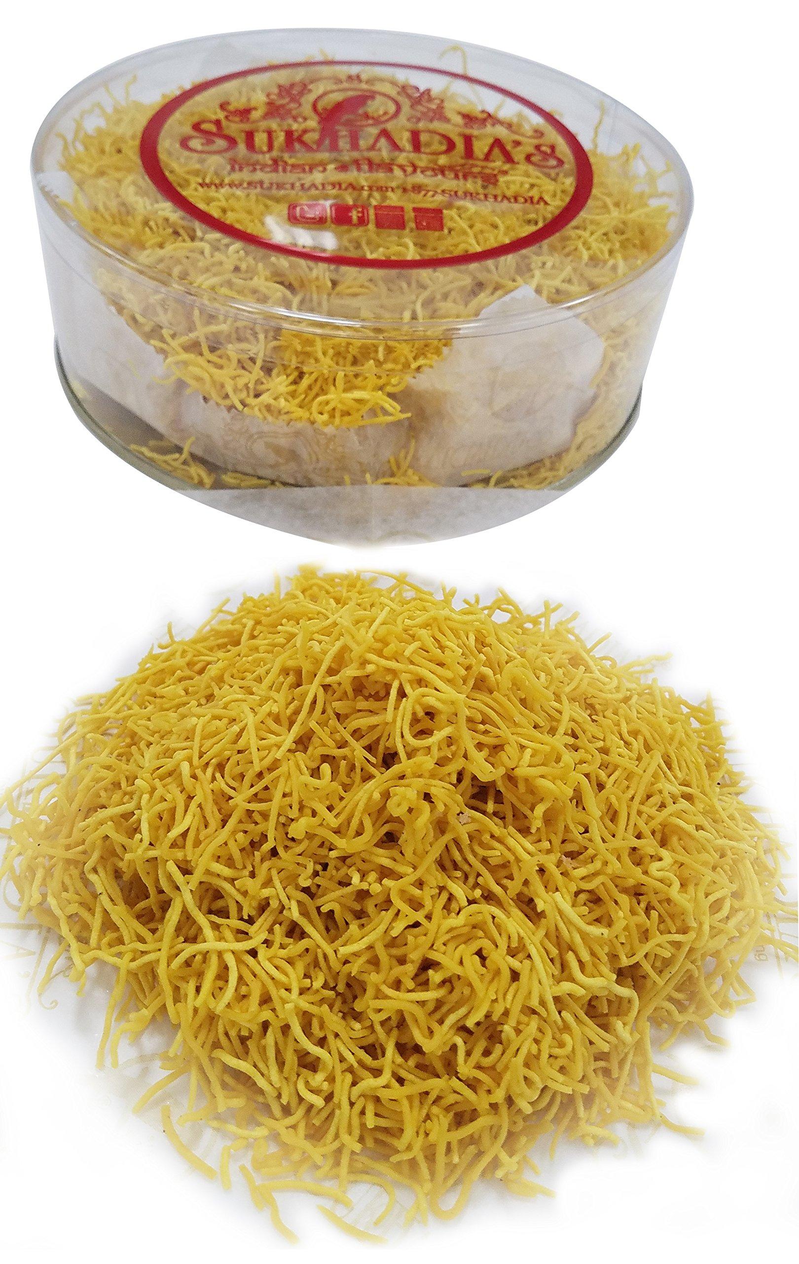 Sukhadia\'s Sukhadia Sweets - Thin Sev - 12oz box - Indian Snacks Gift Box - Freshly Made In USA