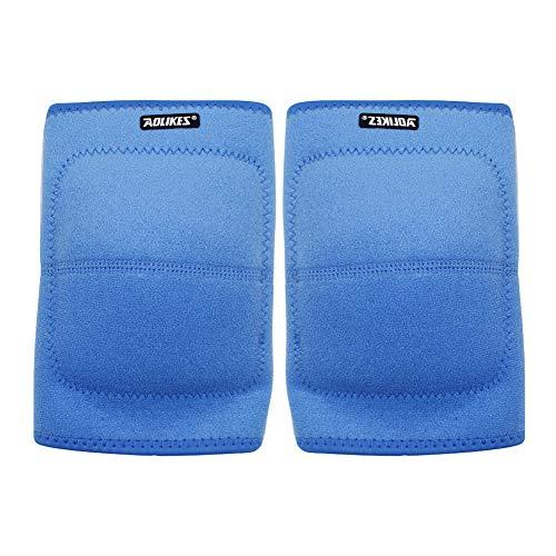 JUMISEE JUMISEE (2PCS Kids Adjustable Knee Pad, Anti-Slip Padded Sponge Knee Brace Breathable Flexible Elastic Knee Support for Football Volleyball Dance Skating Basketball Sports