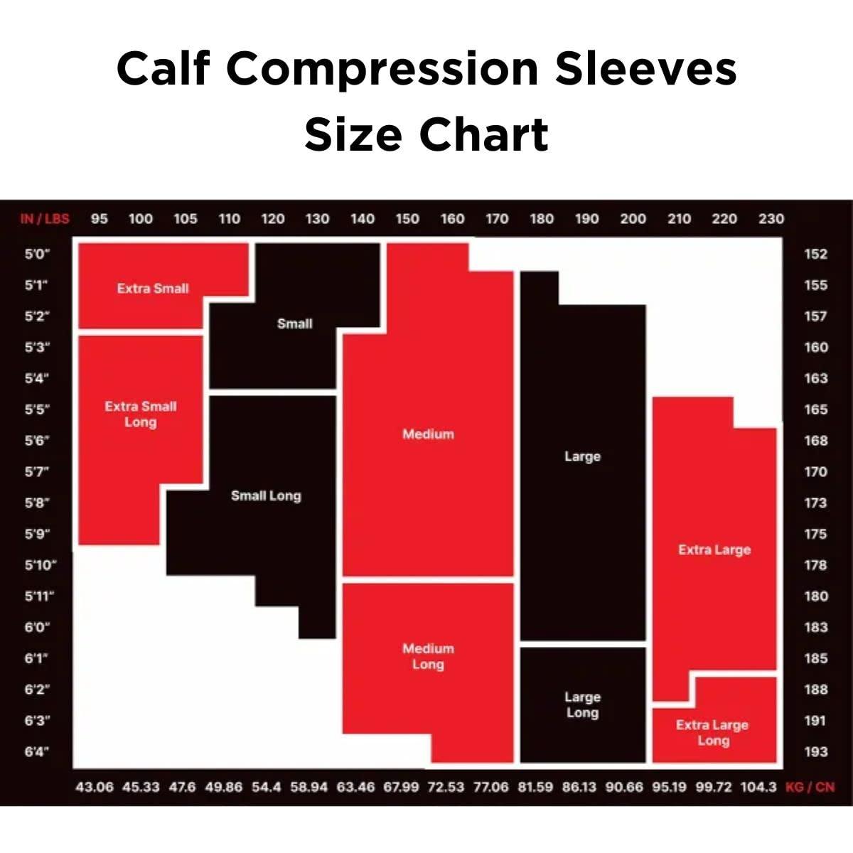 RecoFit RecoFit Calf Compression Sleeve (Black, X-Small)