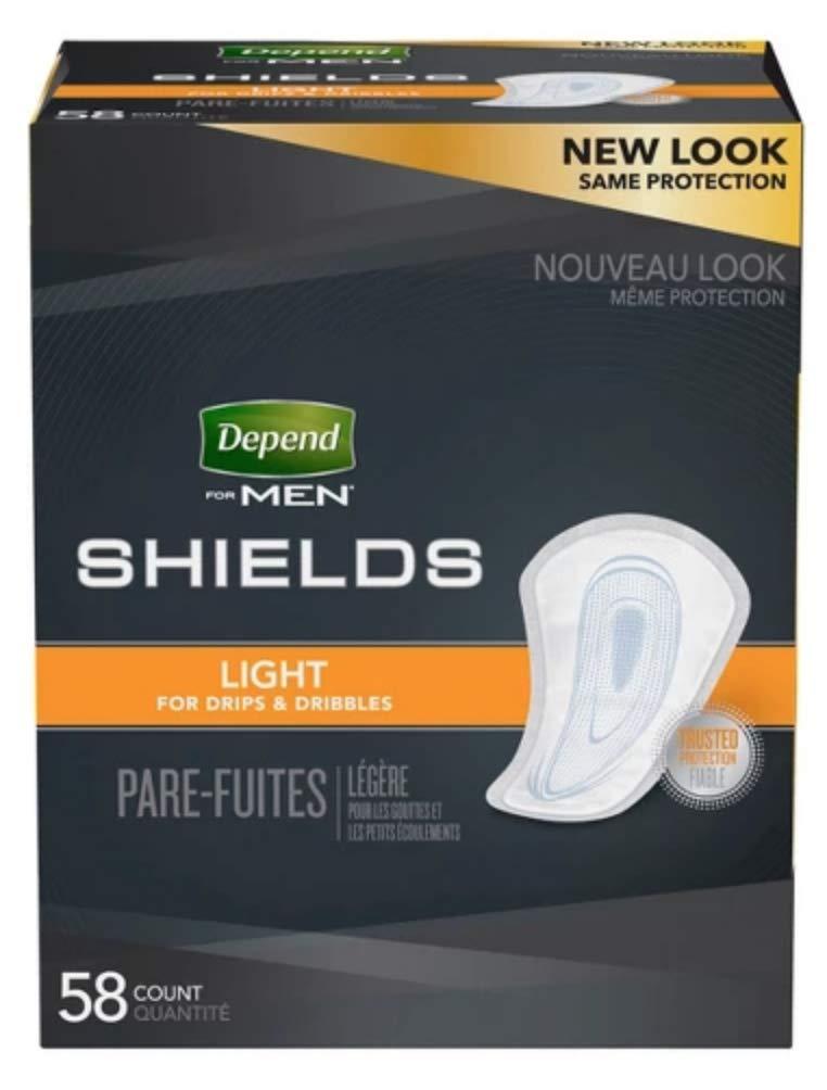 Dependsmen DependsMen Incontinence Shields/Pads Light Absorbency - 1 Box